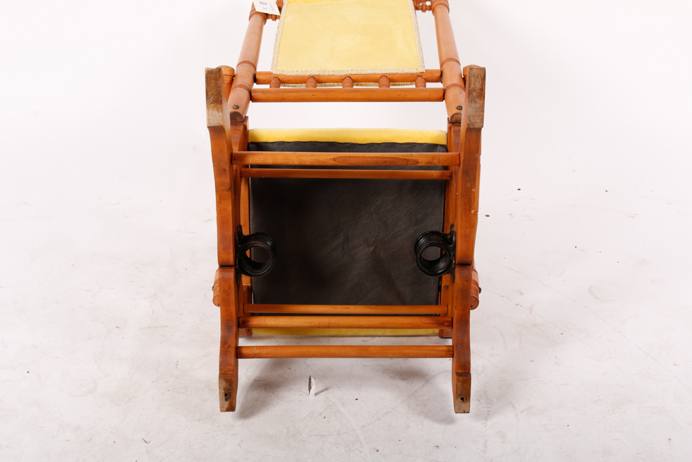 Vintage Platform Rocking Armchair