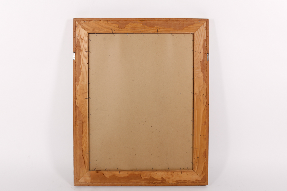 Ornately Carved Wall Mirror with Leaf and Grape Border