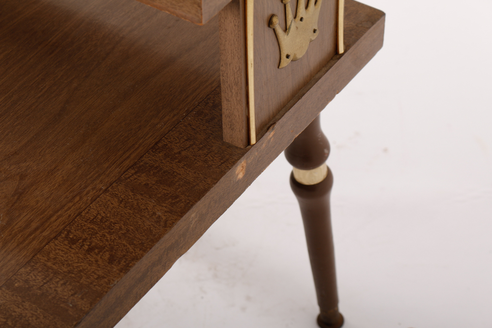 Mid-Century Step-Back End Table