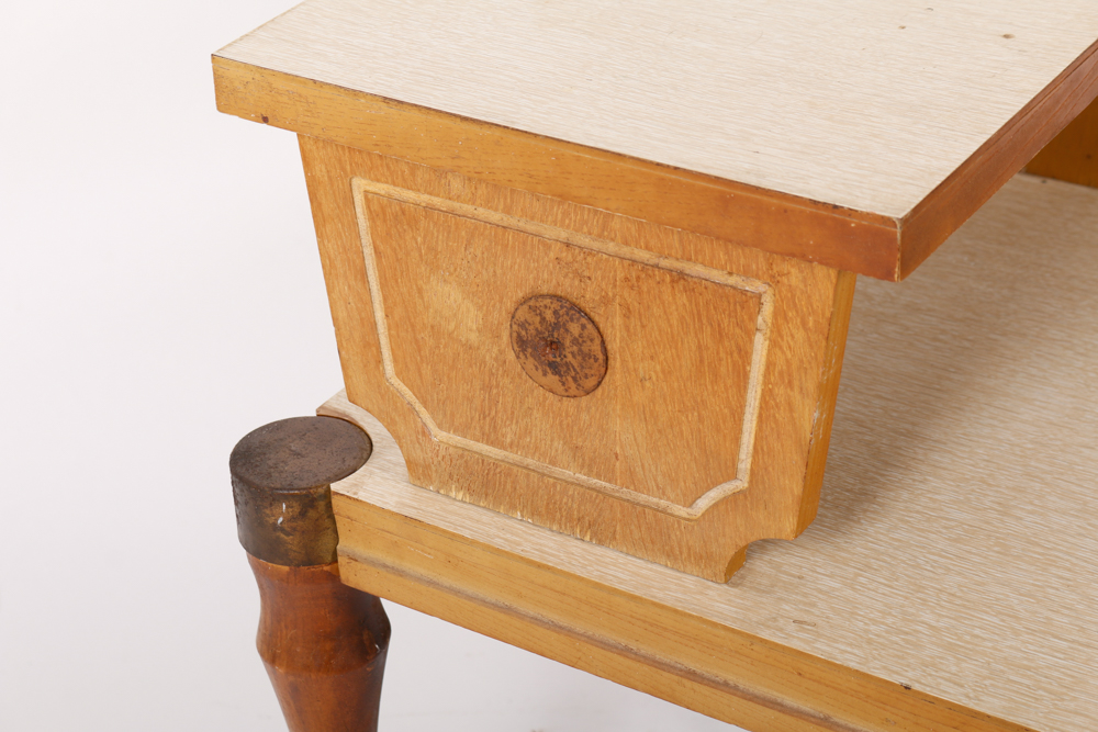 Mid-Century Step-Back End Table