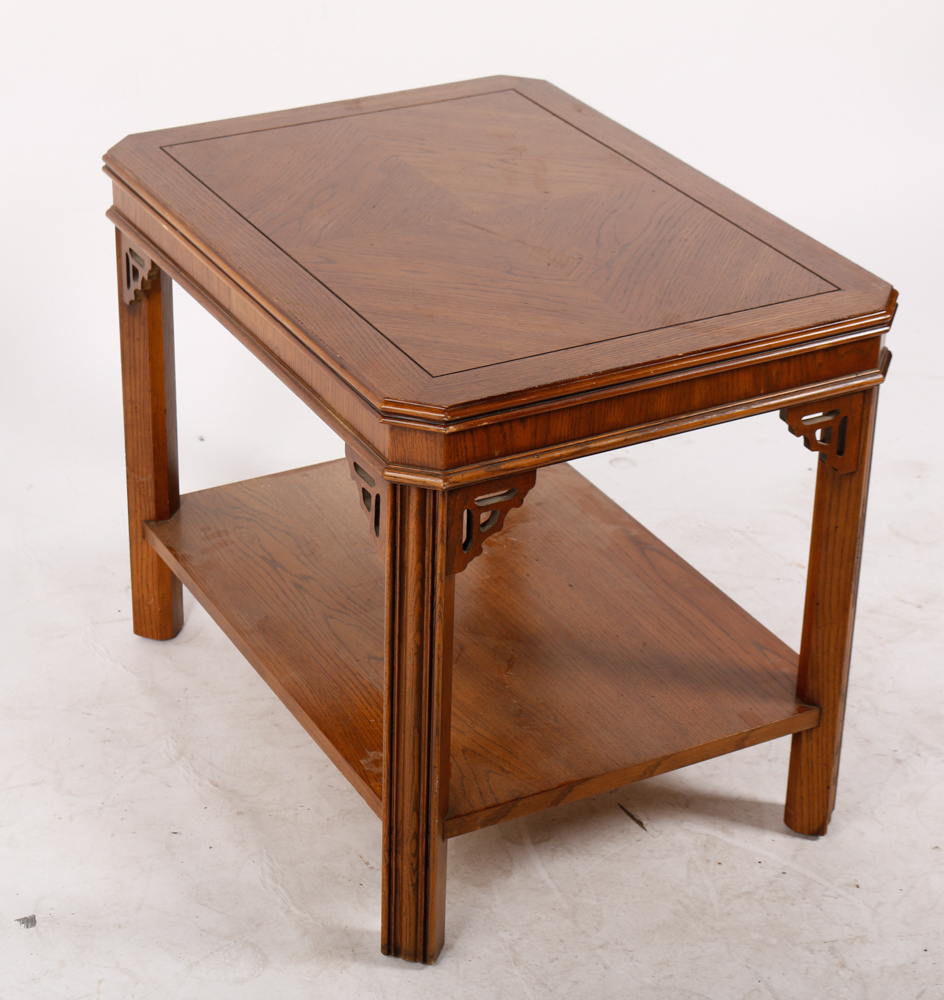 Chinese Chippendale Style Side Table by Lane