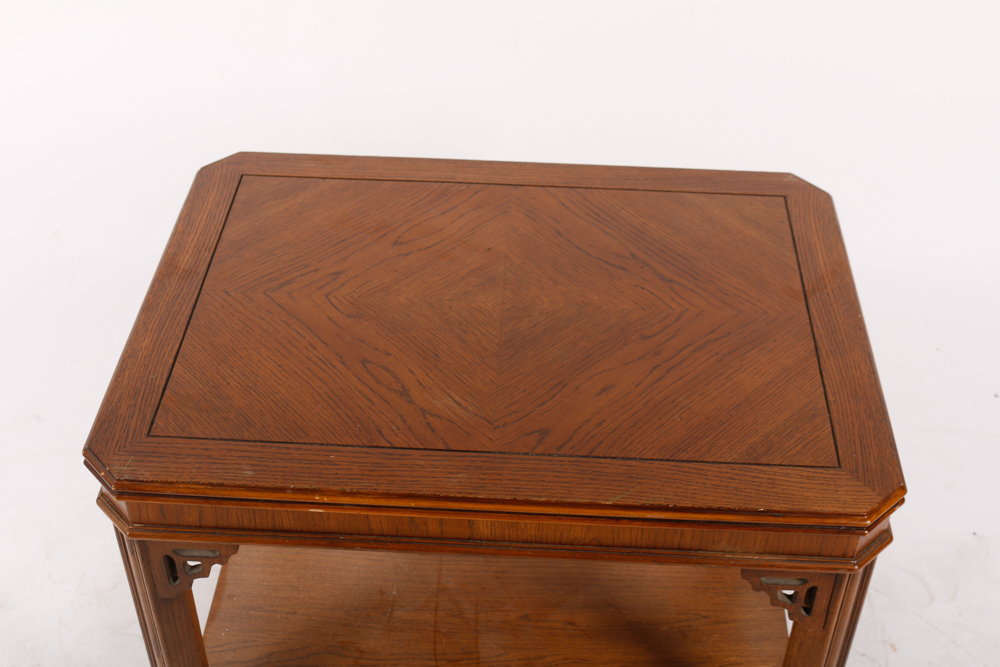 Chinese Chippendale Style Side Table by Lane