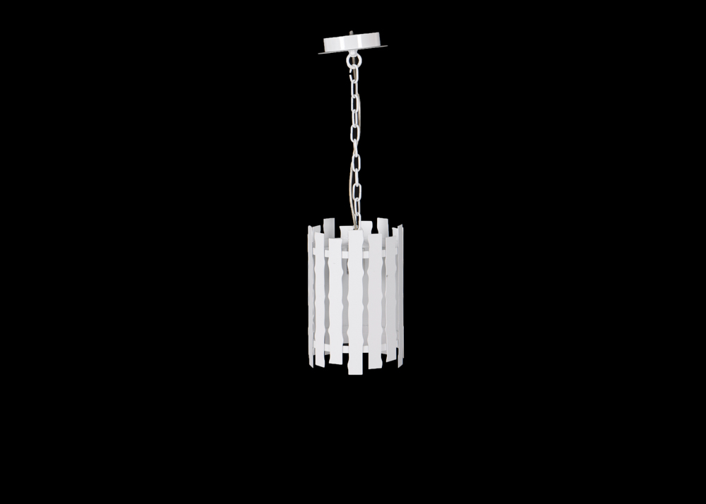 White Picket Fence Pendant Light