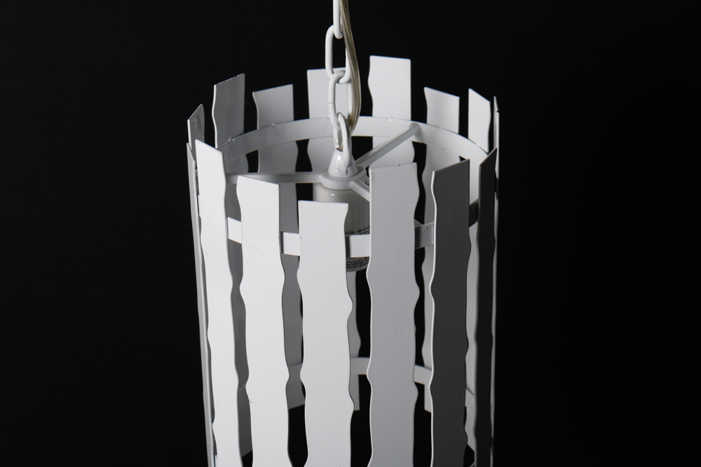 White Picket Fence Pendant Light