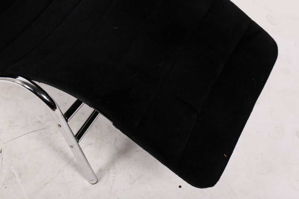 Modern Style Chrome Chaise Lounge