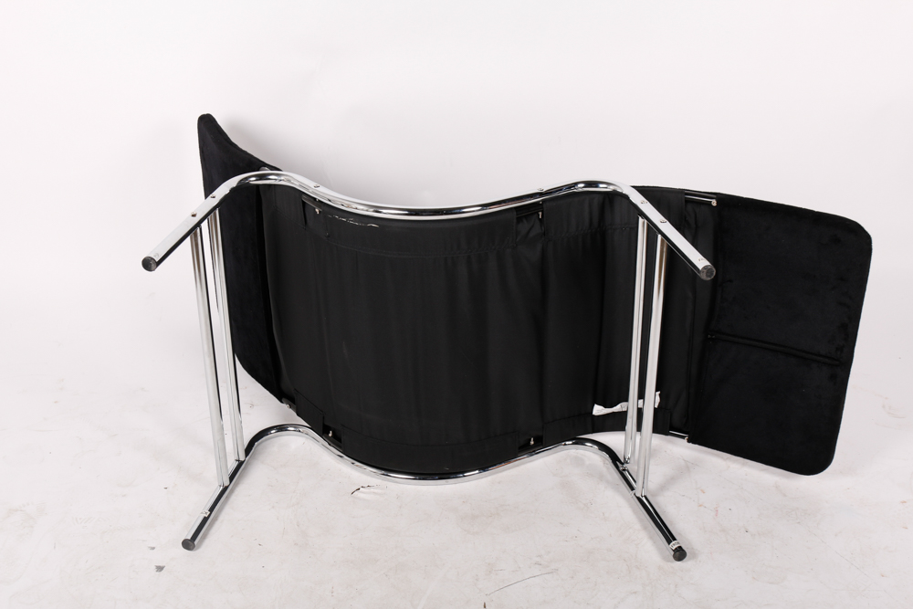 Modern Style Chrome Chaise Lounge