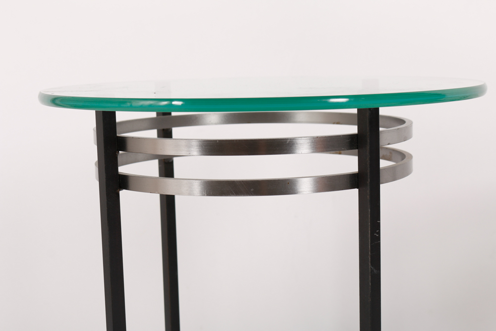 Contemporary Glass Top Accent Tables