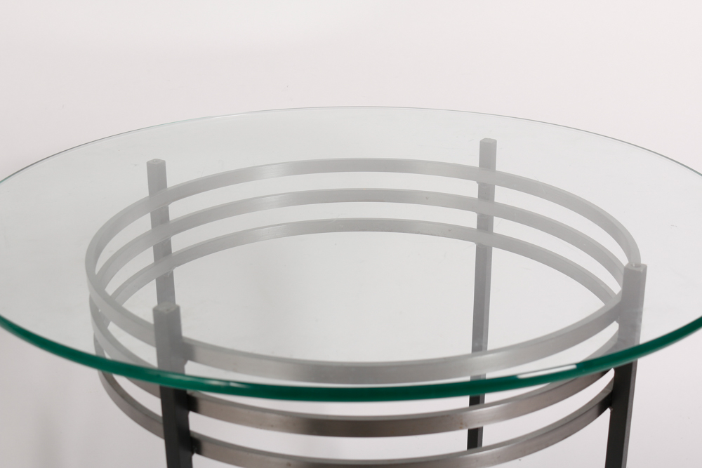 Contemporary Glass Top Accent Tables