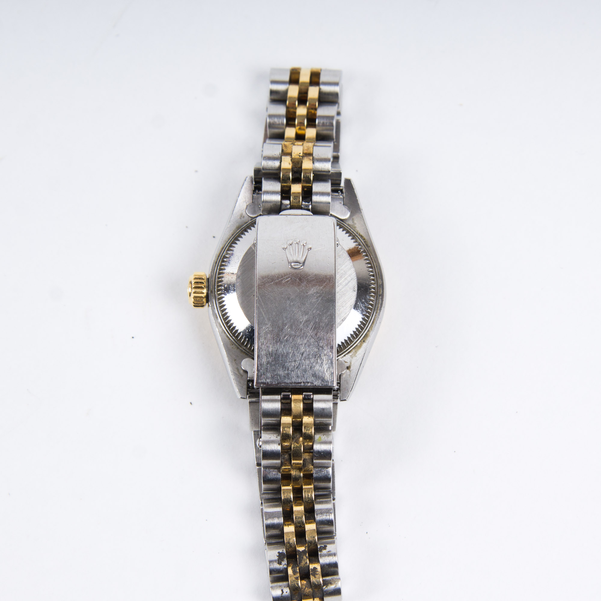 Rolex Oyster Perpetual Date 14K Yellow Gold Stainless Steel Watch