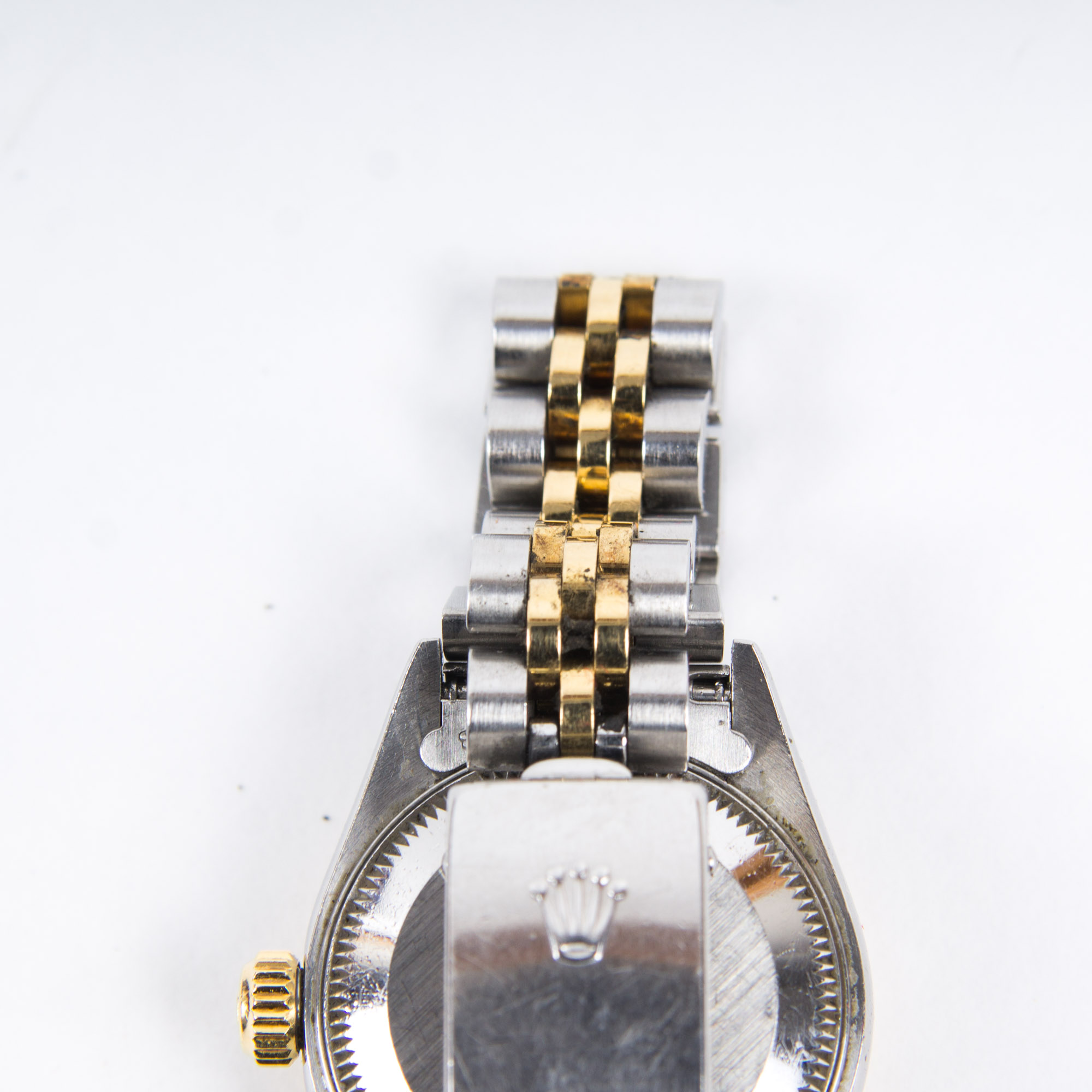 Rolex Oyster Perpetual Date 14K Yellow Gold Stainless Steel Watch