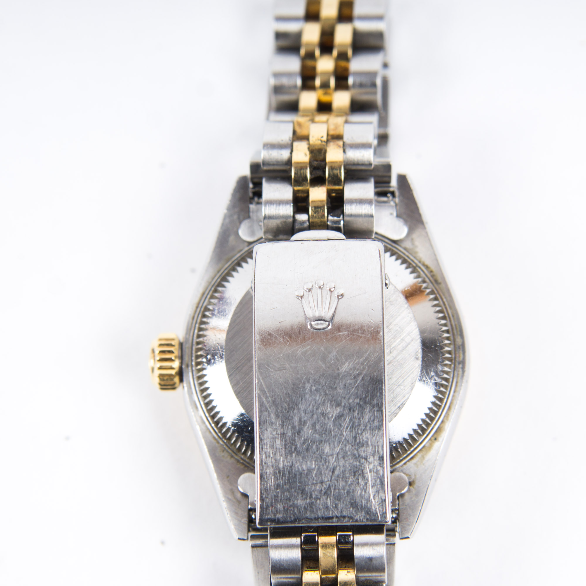 Rolex Oyster Perpetual Date 14K Yellow Gold Stainless Steel Watch