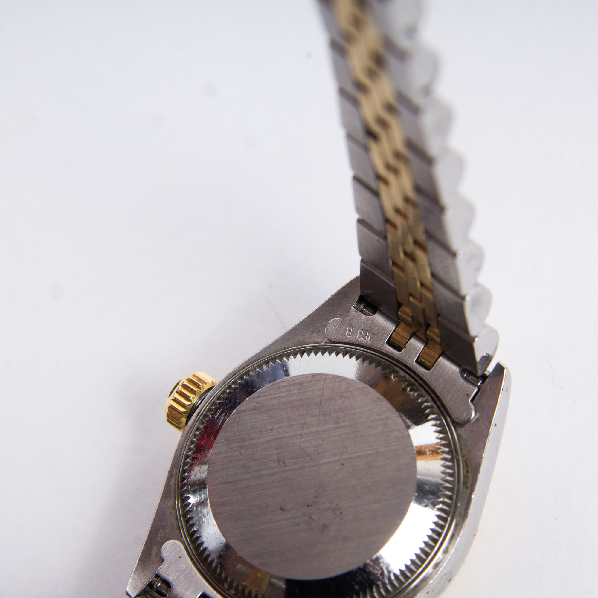 Rolex Oyster Perpetual Date 14K Yellow Gold Stainless Steel Watch