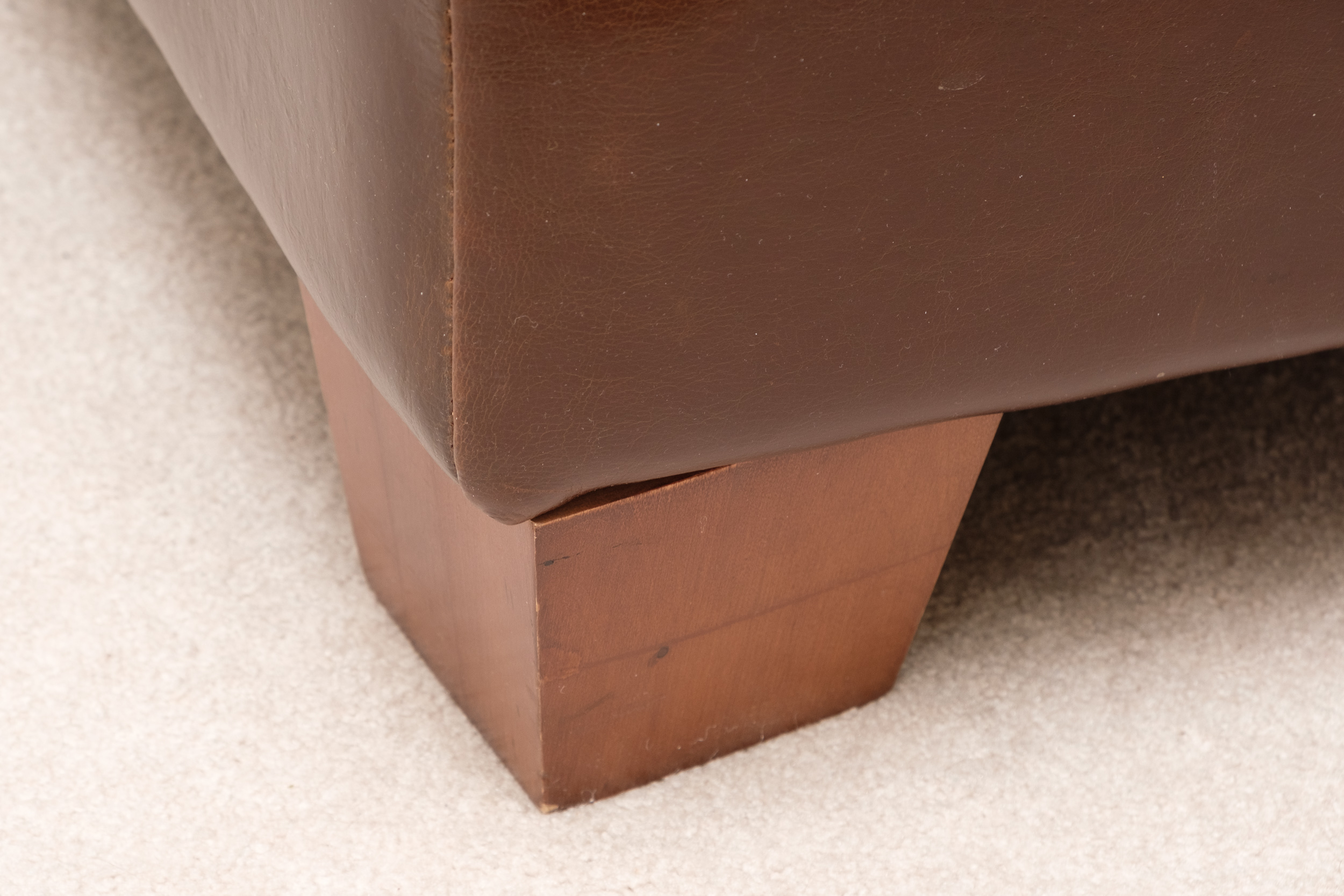 Leather Ottoman by Divani Chateau d'Ax