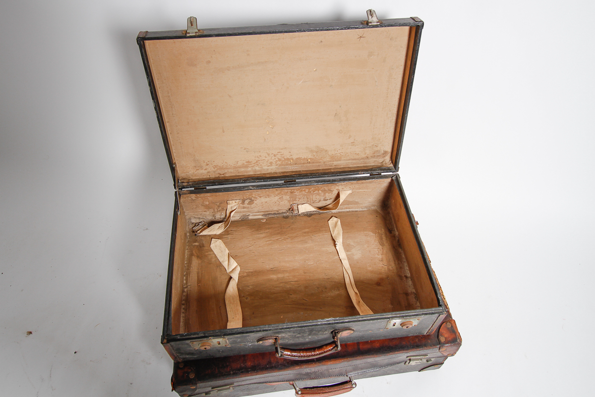 Collection of Vintage Suitcases including Drew and Sons