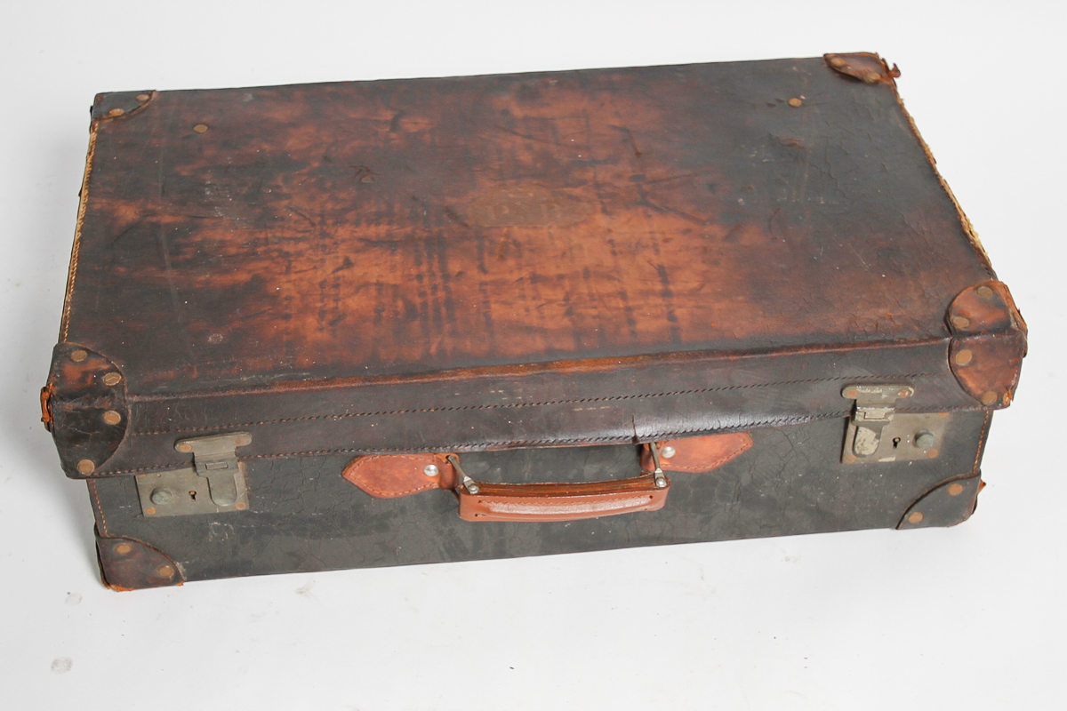 Collection of Vintage Suitcases including Drew and Sons