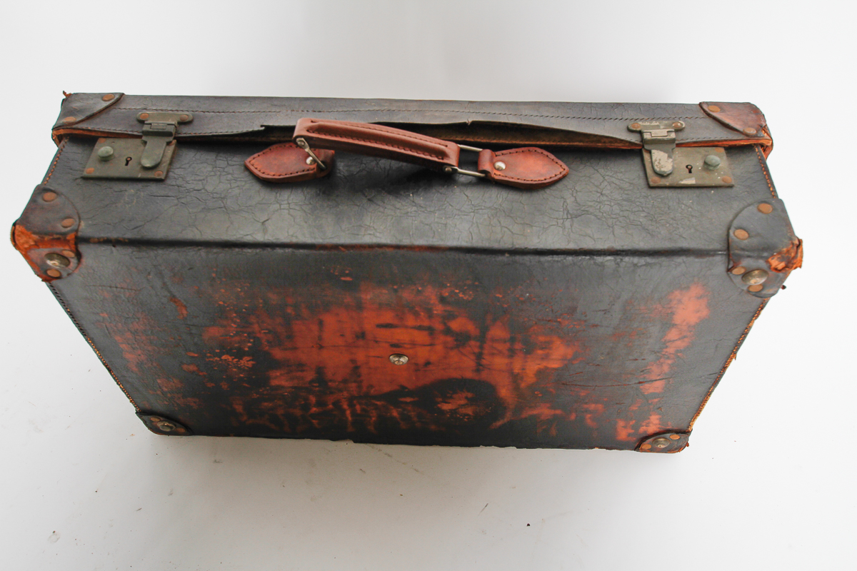 Collection of Vintage Suitcases including Drew and Sons