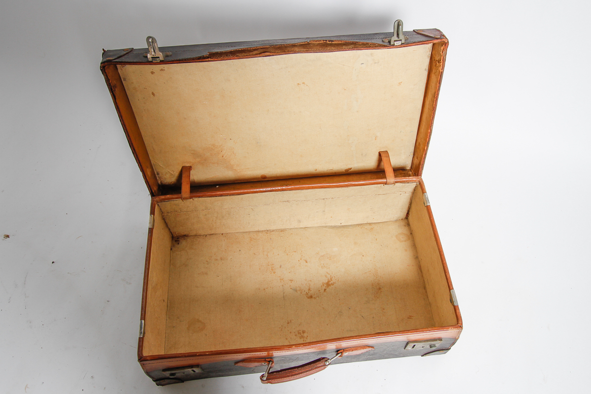Collection of Vintage Suitcases including Drew and Sons