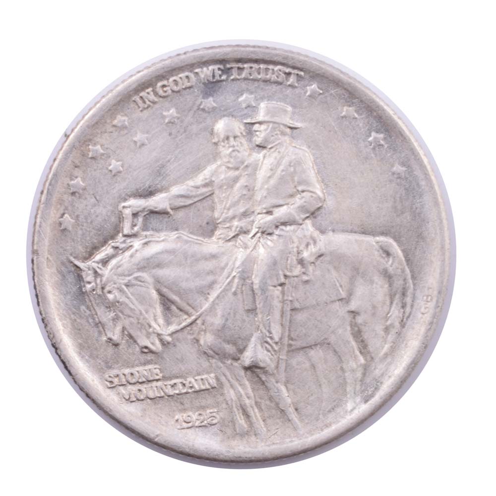 1925 Silver Commemorative Stone Mountain Half Dollar