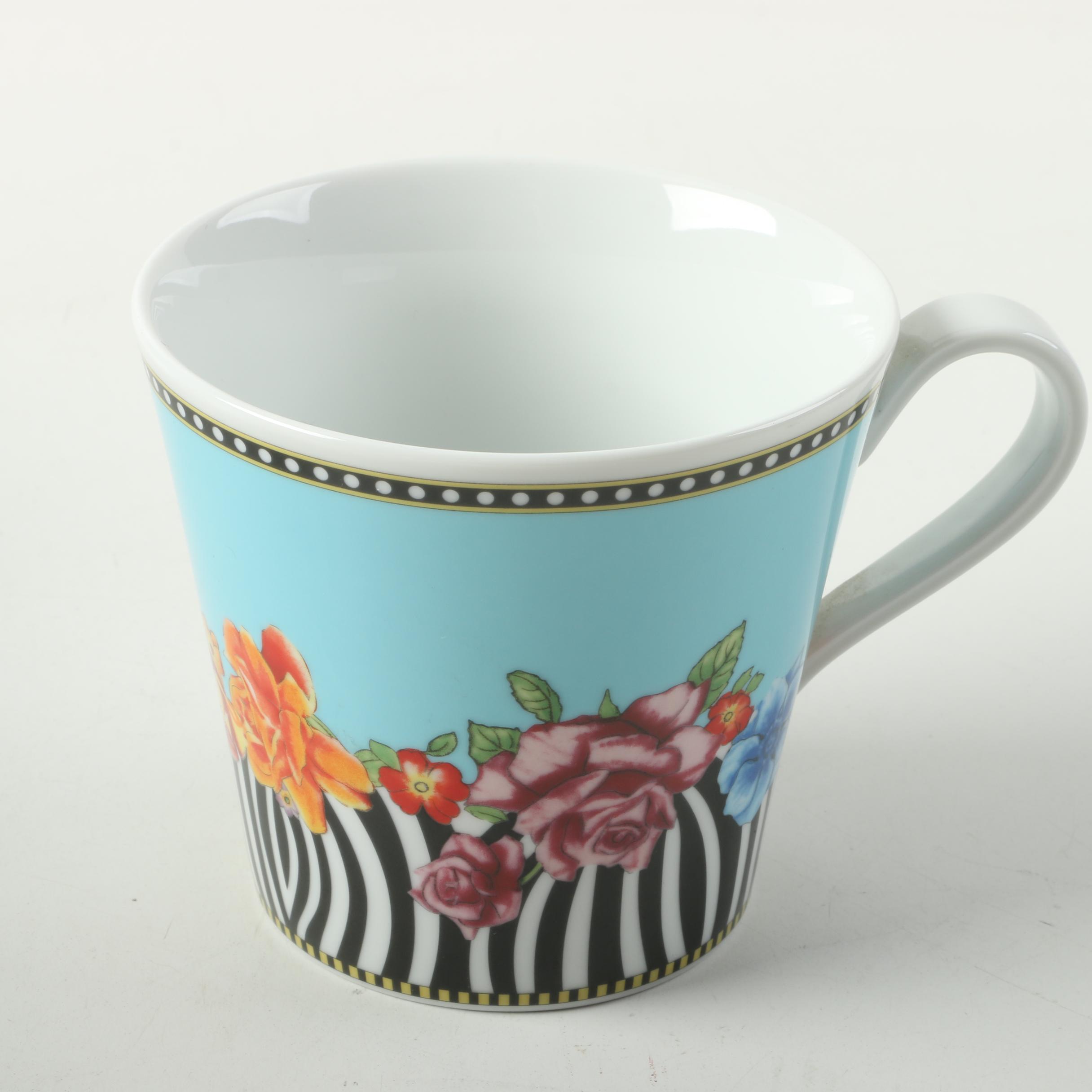 Rosenthal-Continental Versace "Hot Flowers" Coffee Cups