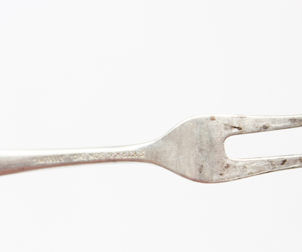 Vintage S. Kirk & Son Sterling Silver "Repousse" Spoon and Fork