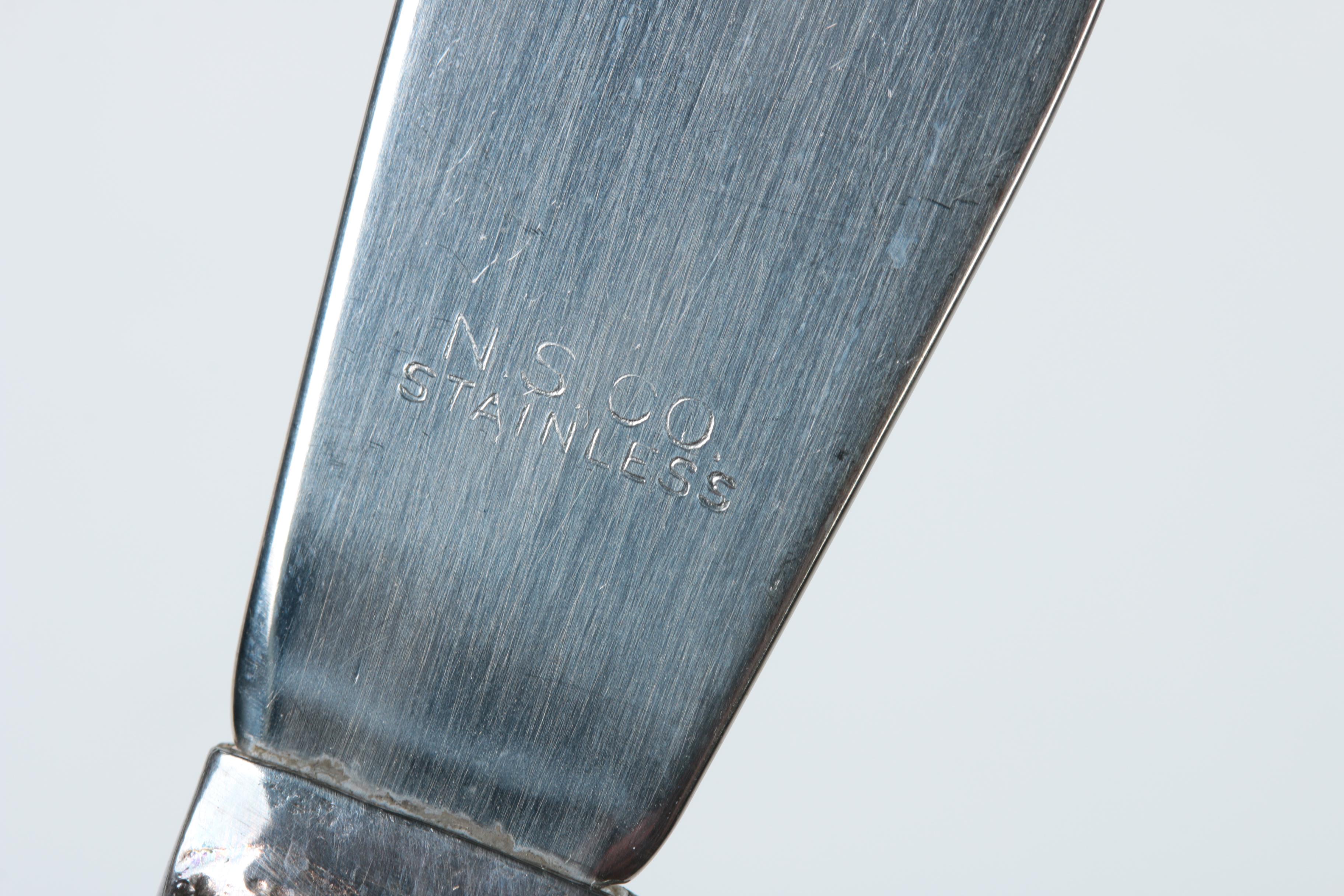 National Silver Co. "Rose and Leaf" Silver-Plated Flatware