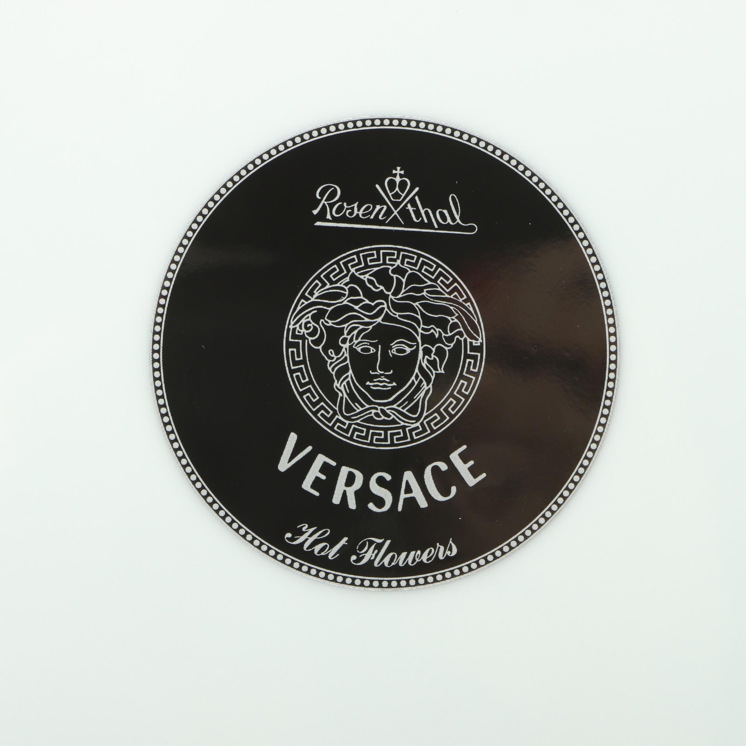Rosenthal- Continental Versace "Hot Flowers" Plates and Serving Platter
