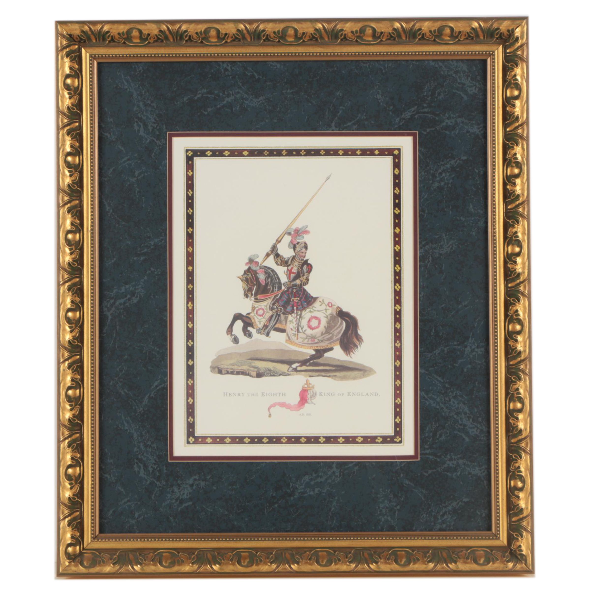 Offset Lithograph After Sir Samuel Rush Meyrick's Engraving "Henry the Eighth"