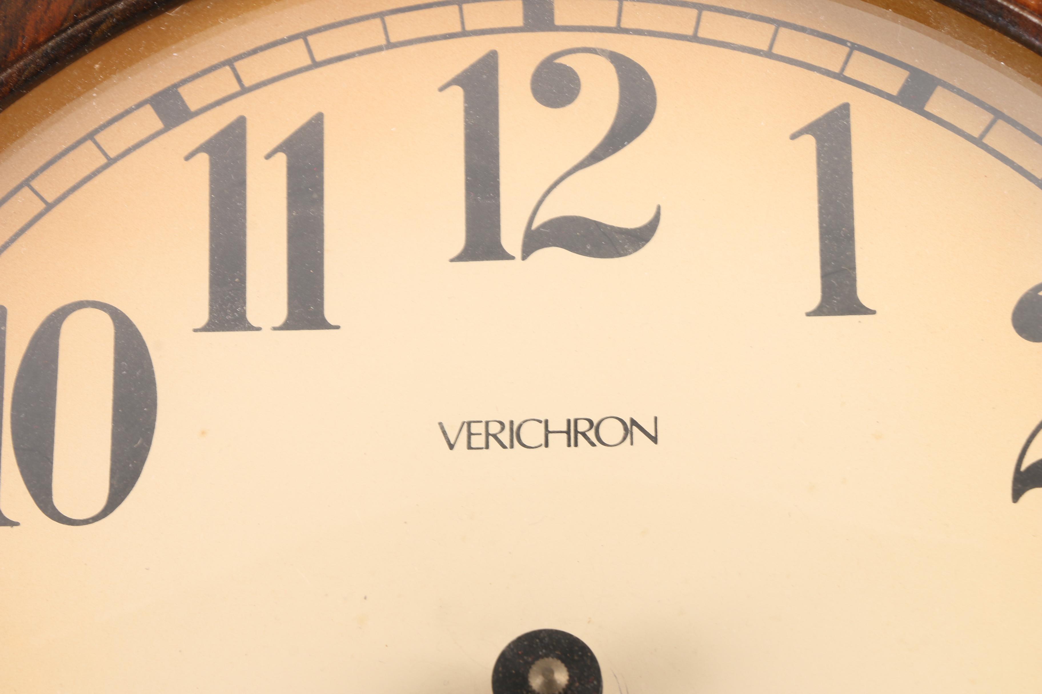 Verichron Chiming Quartz Regulator Wall Clock