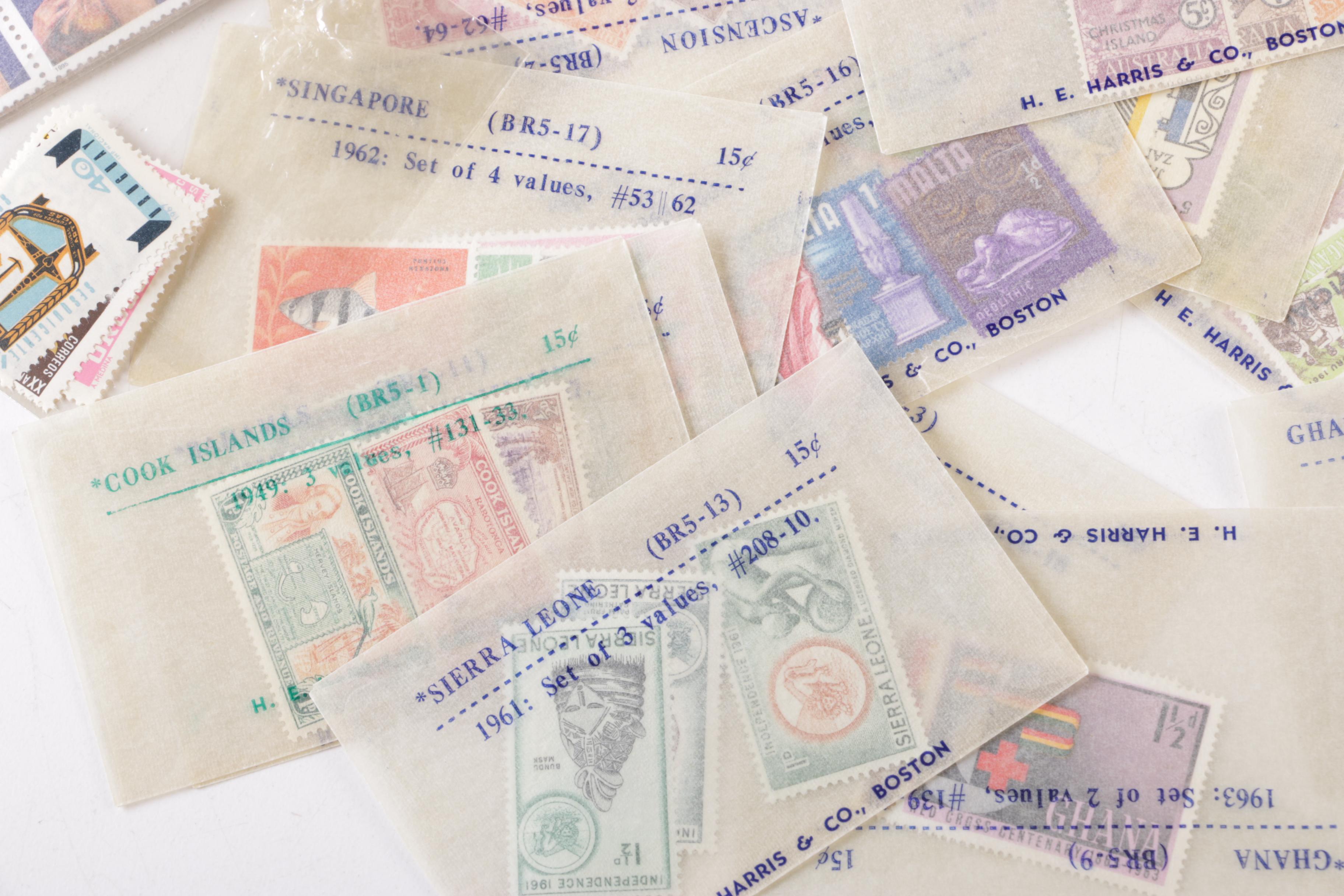 International and United States Postage Stamps