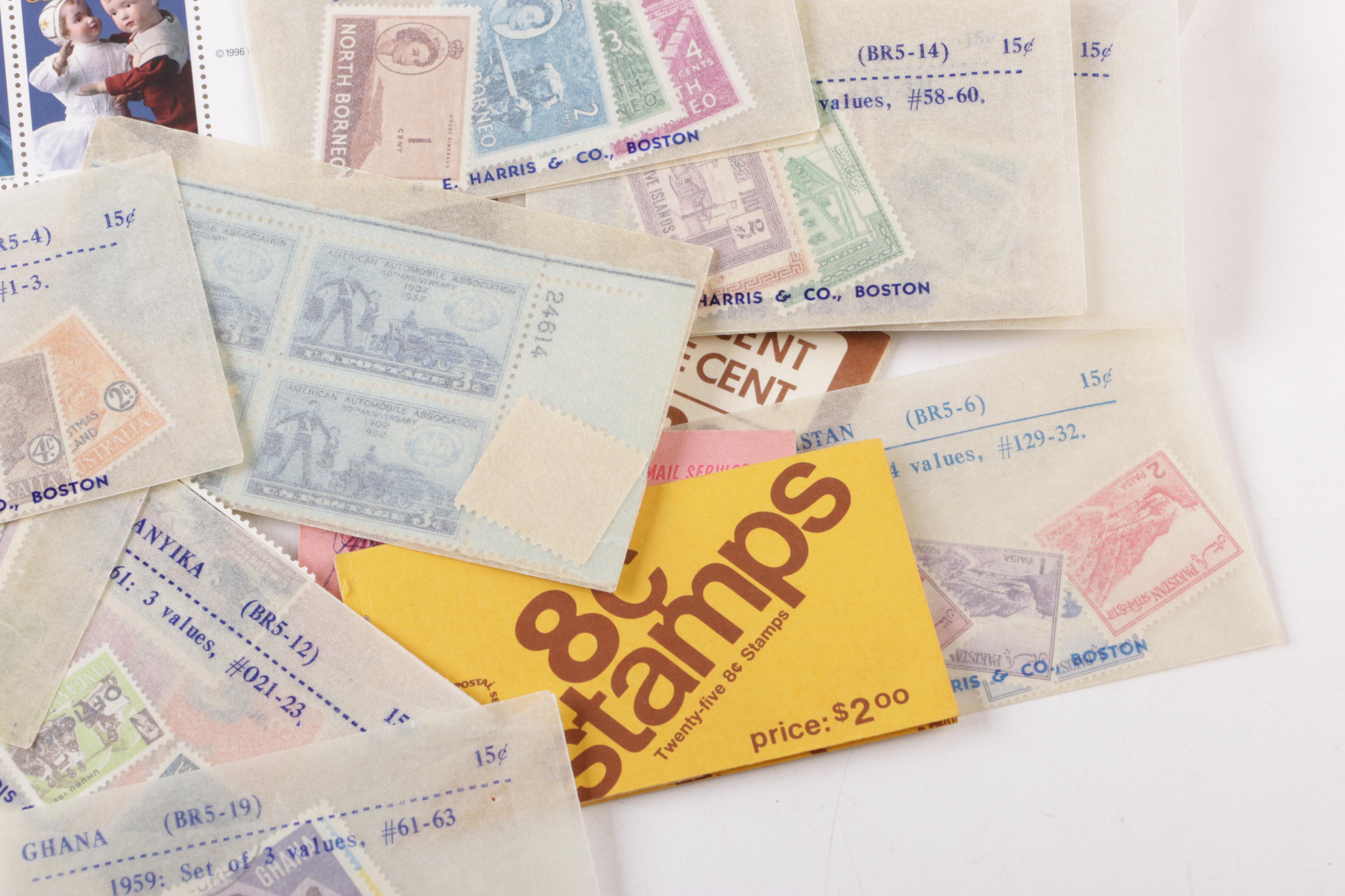 International and United States Postage Stamps