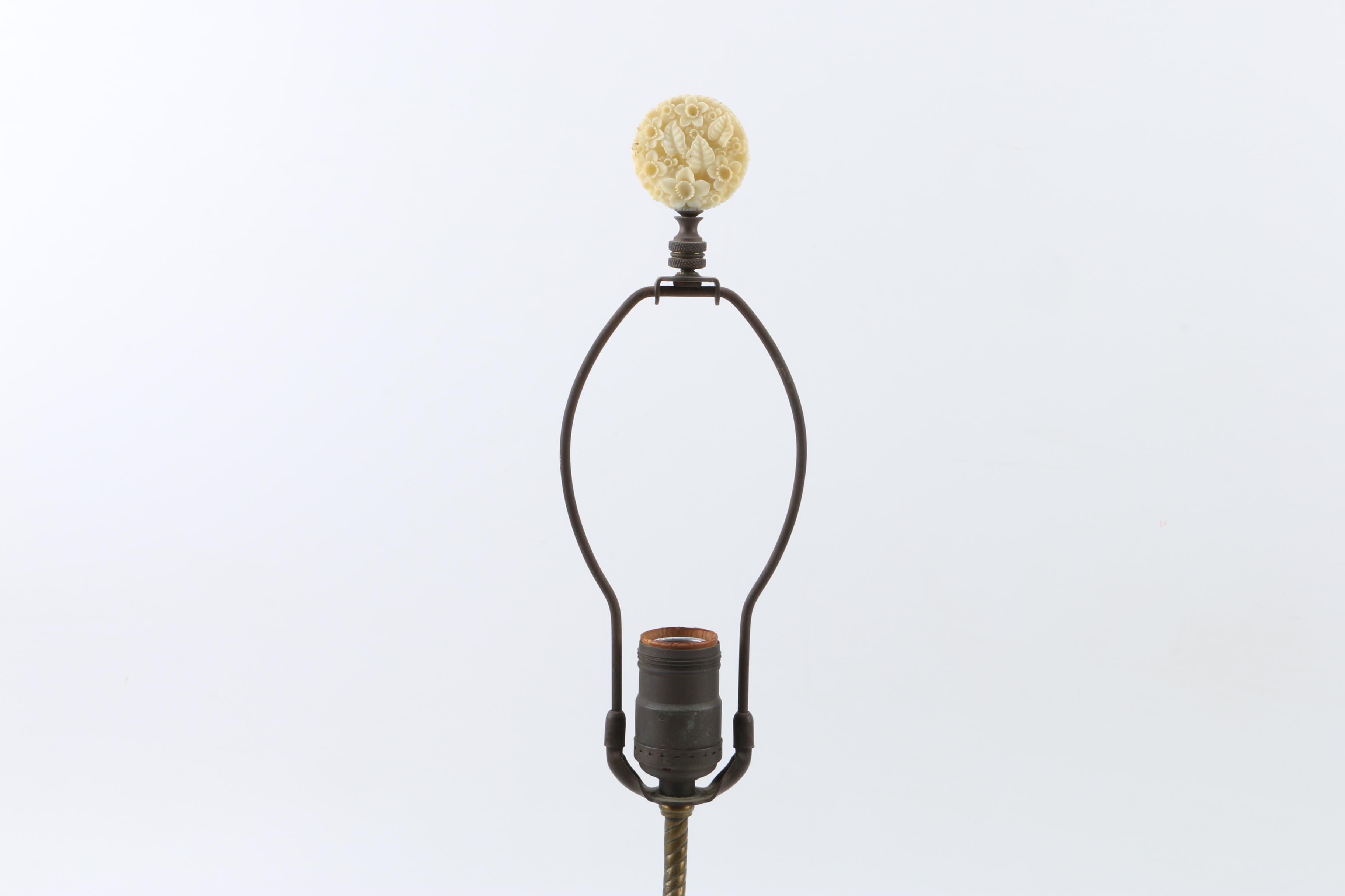 Royal Vienna-Style Porcelain Figural Tableau Lamp