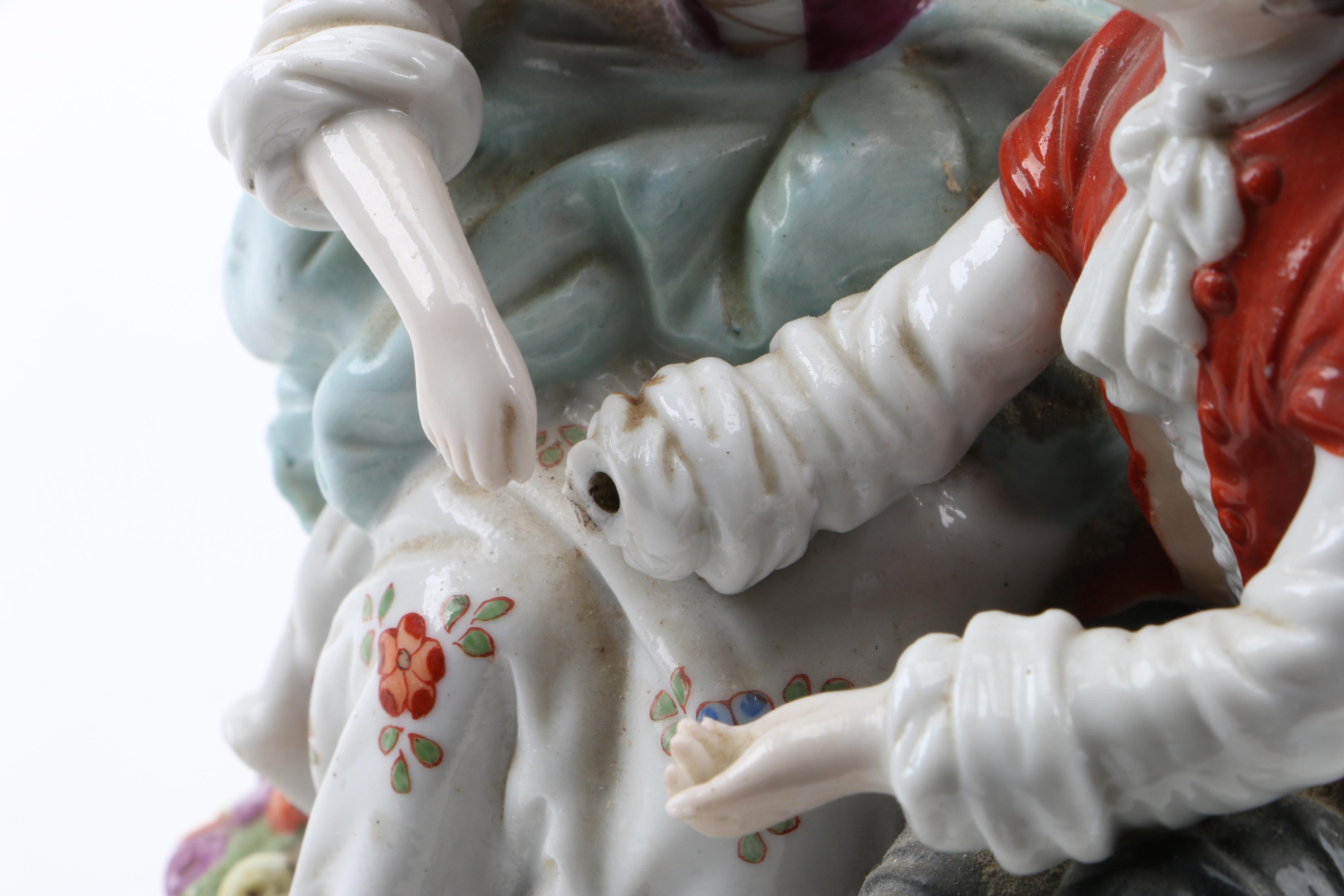 Royal Vienna-Style Porcelain Figural Tableau Lamp