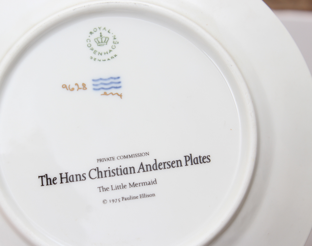 Twelve Royal Copenhagen Porcelain Collector's Plates "Hans Christian Anderson"