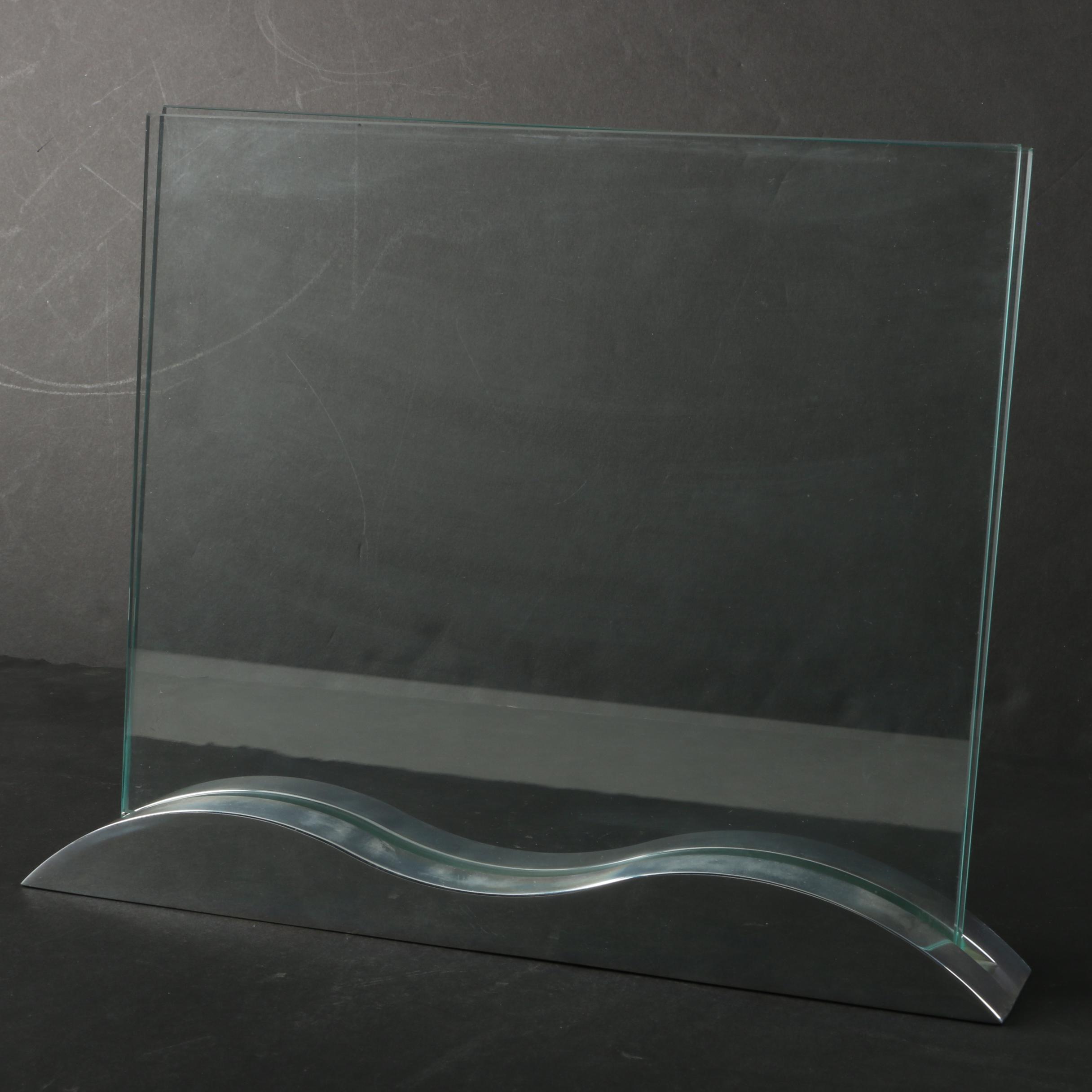 Nambe Studio Glass and Aluminum Picture Frame