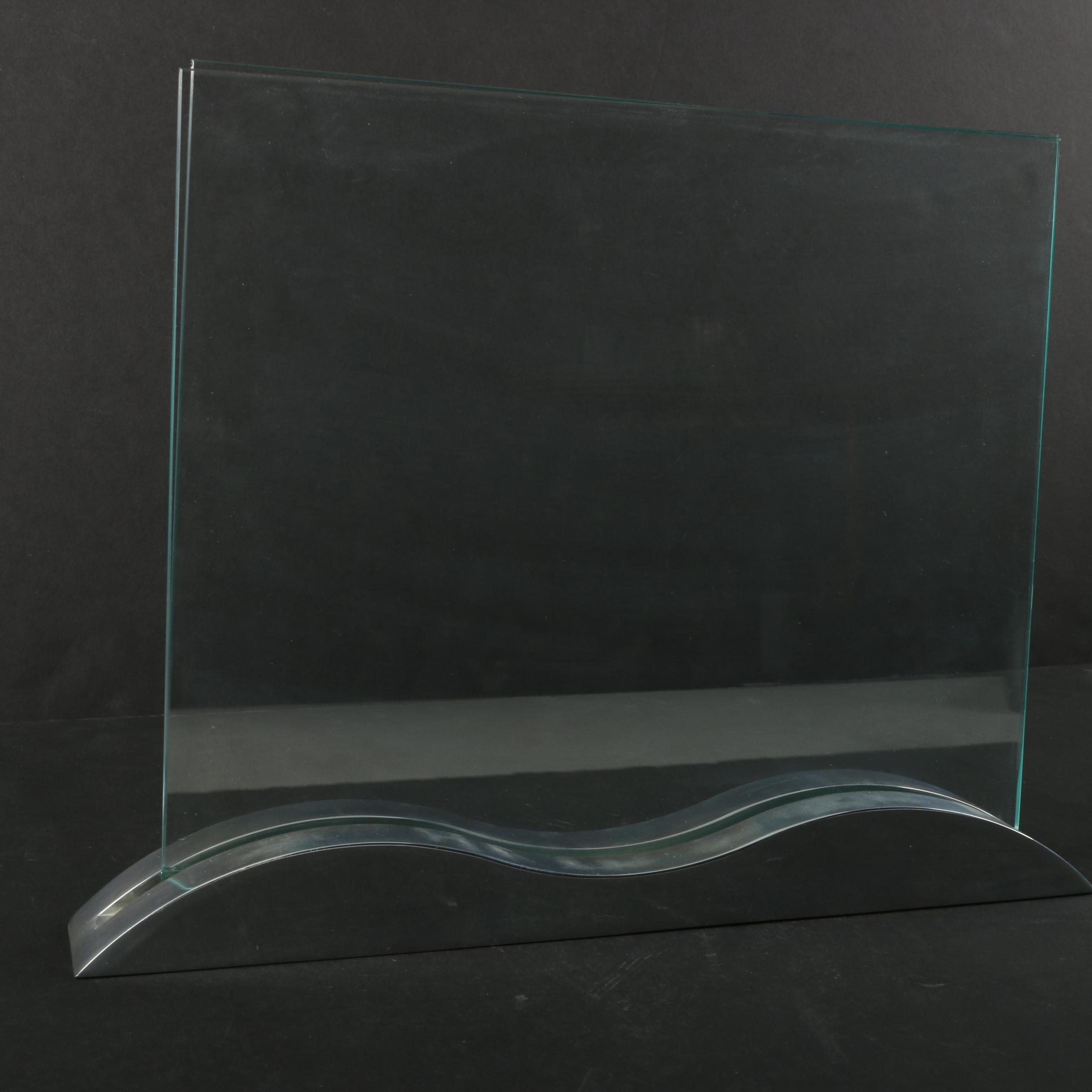 Nambe Studio Glass and Aluminum Picture Frame