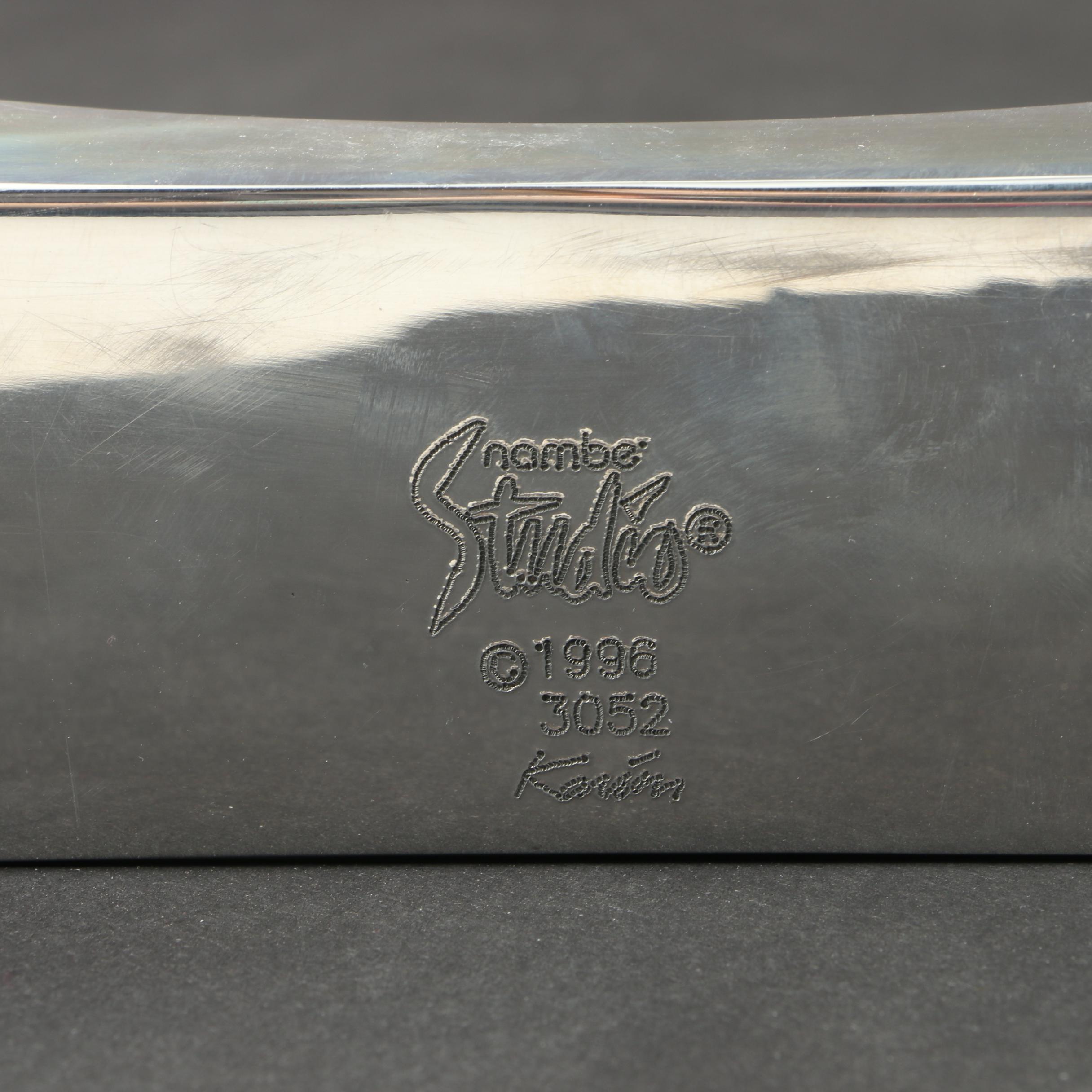 Nambe Studio Glass and Aluminum Picture Frame