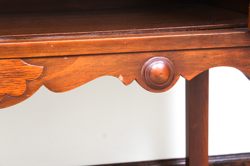 Vintage Jacobean Revival Cherry Finished Buffet by Empire Furniture Co.