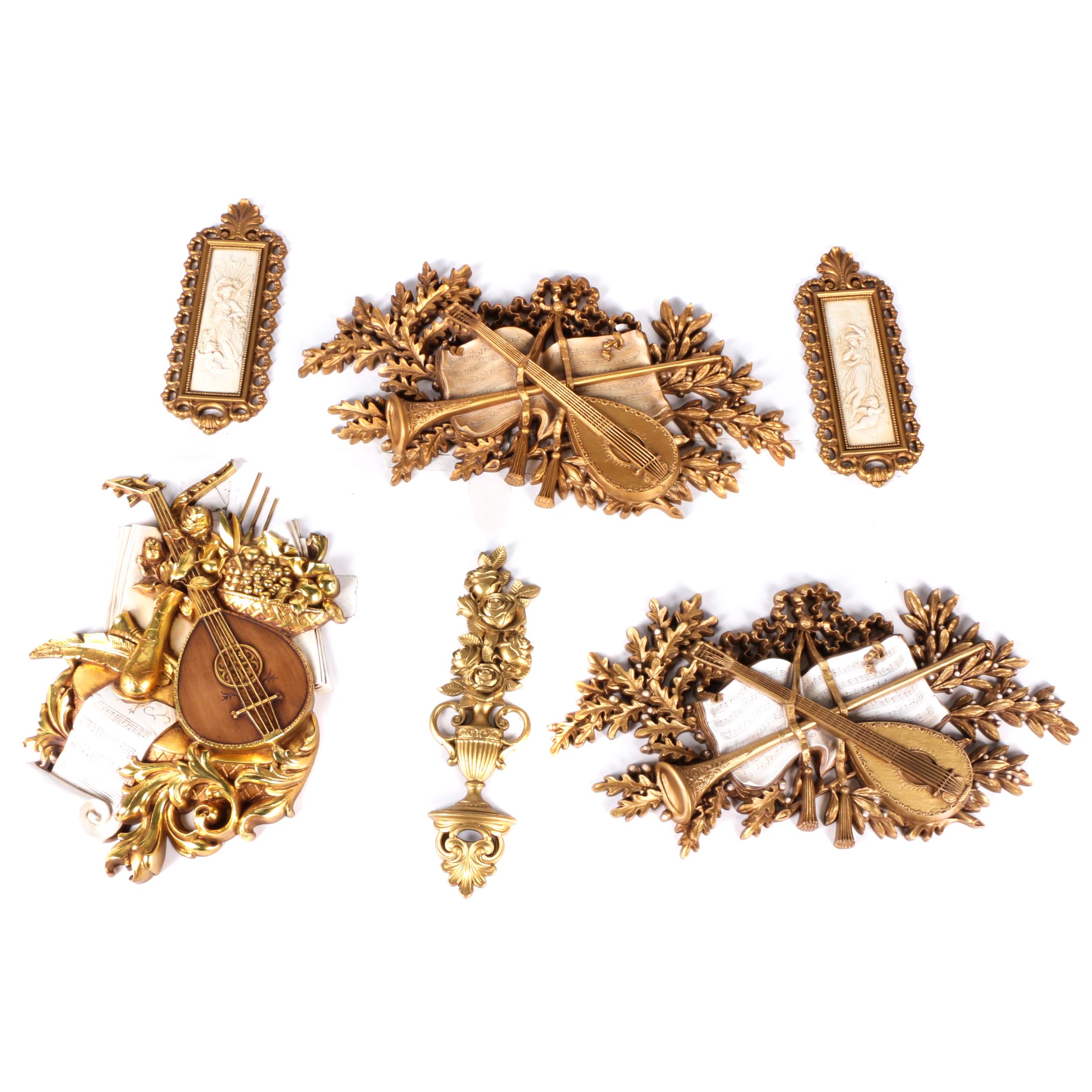 Vintage Faux Gilt Wall Decor Featuring Burwood Products