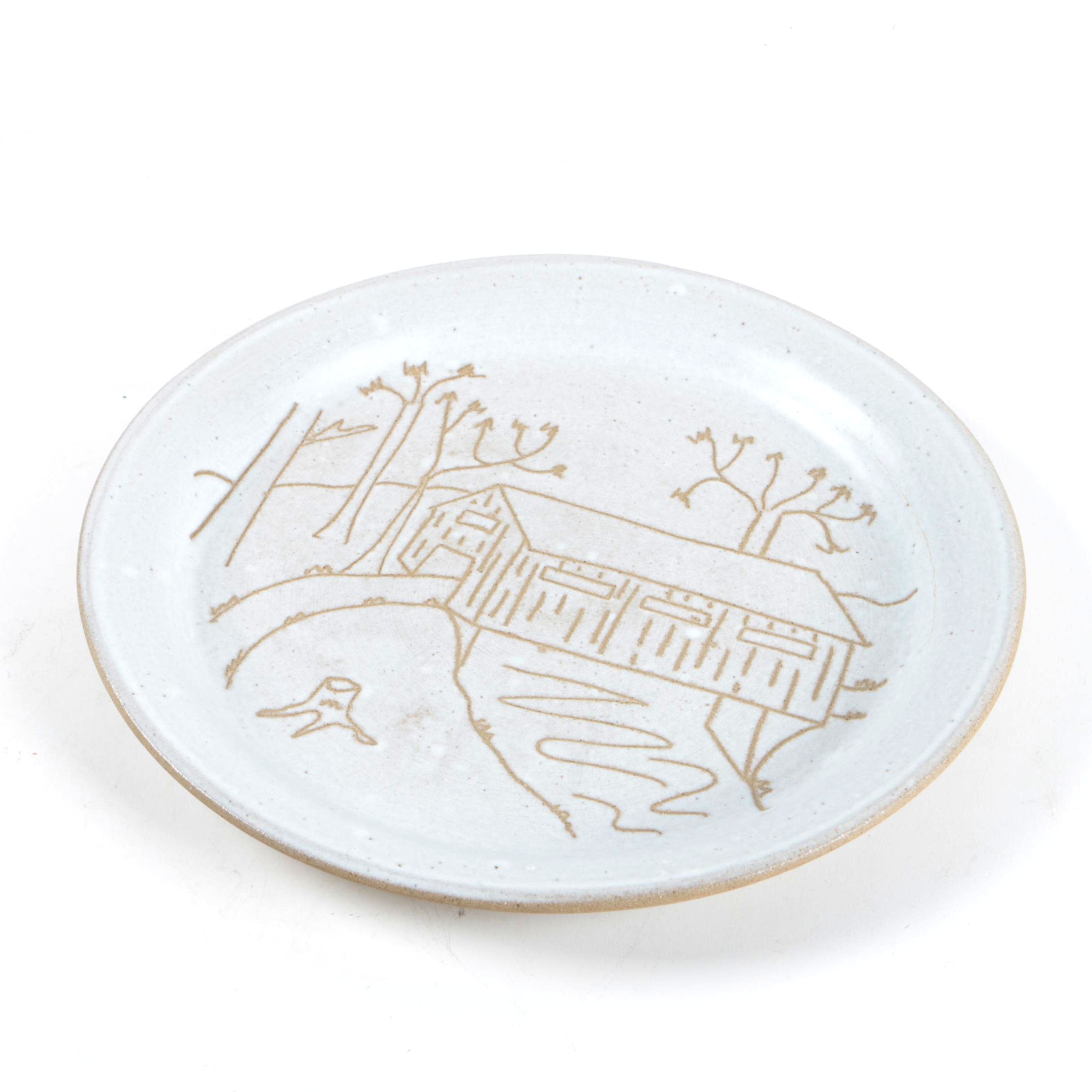 Vintage Martz Marshall Studios "Covered Bridge"Plate