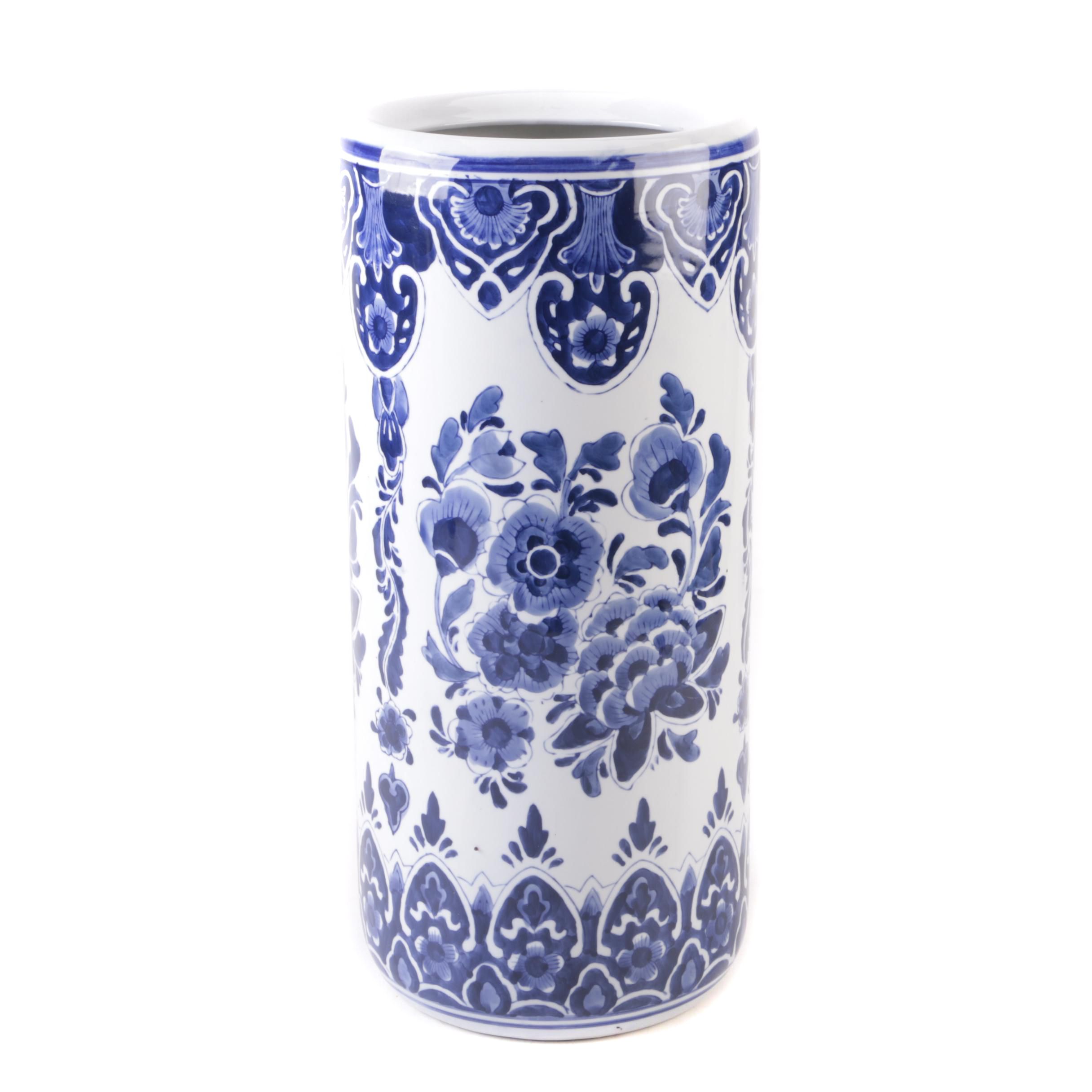 Centrum Chinese Blue and White Ceramic Umbrella Stand