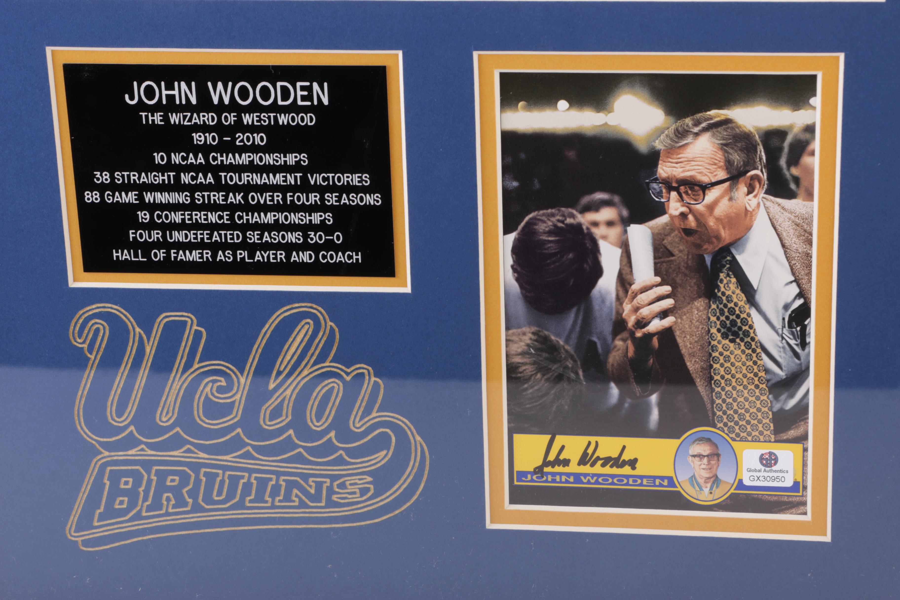 John Wooden Commemorative Plaque