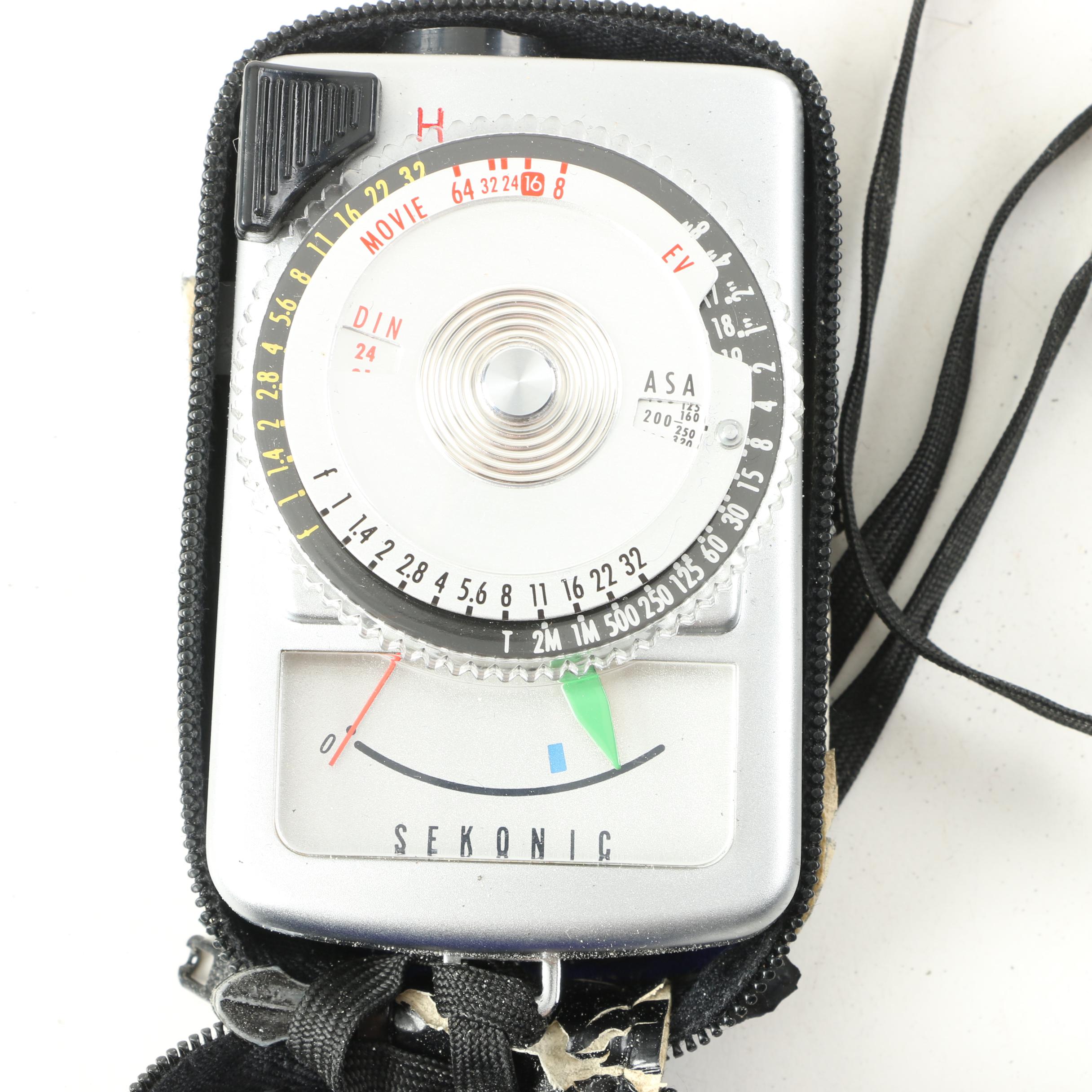 Vintage Minolta SR-1s 35mm SLR Camera with Lenses and Light Meter