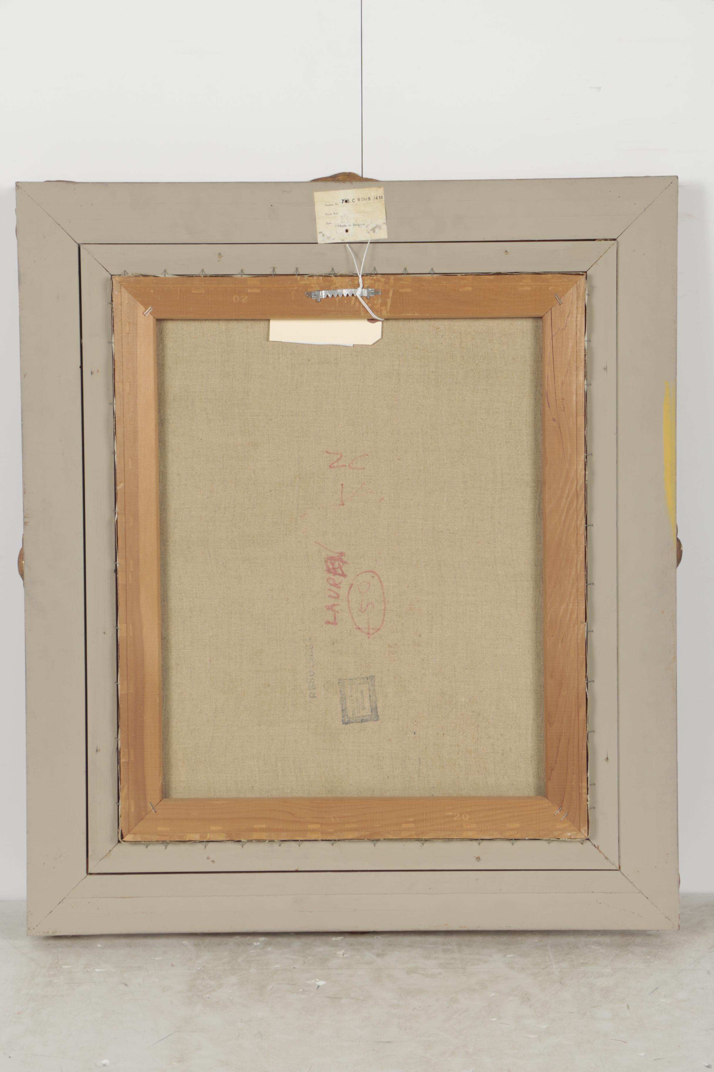 Oil Still Life Painting of Fruits and Wine