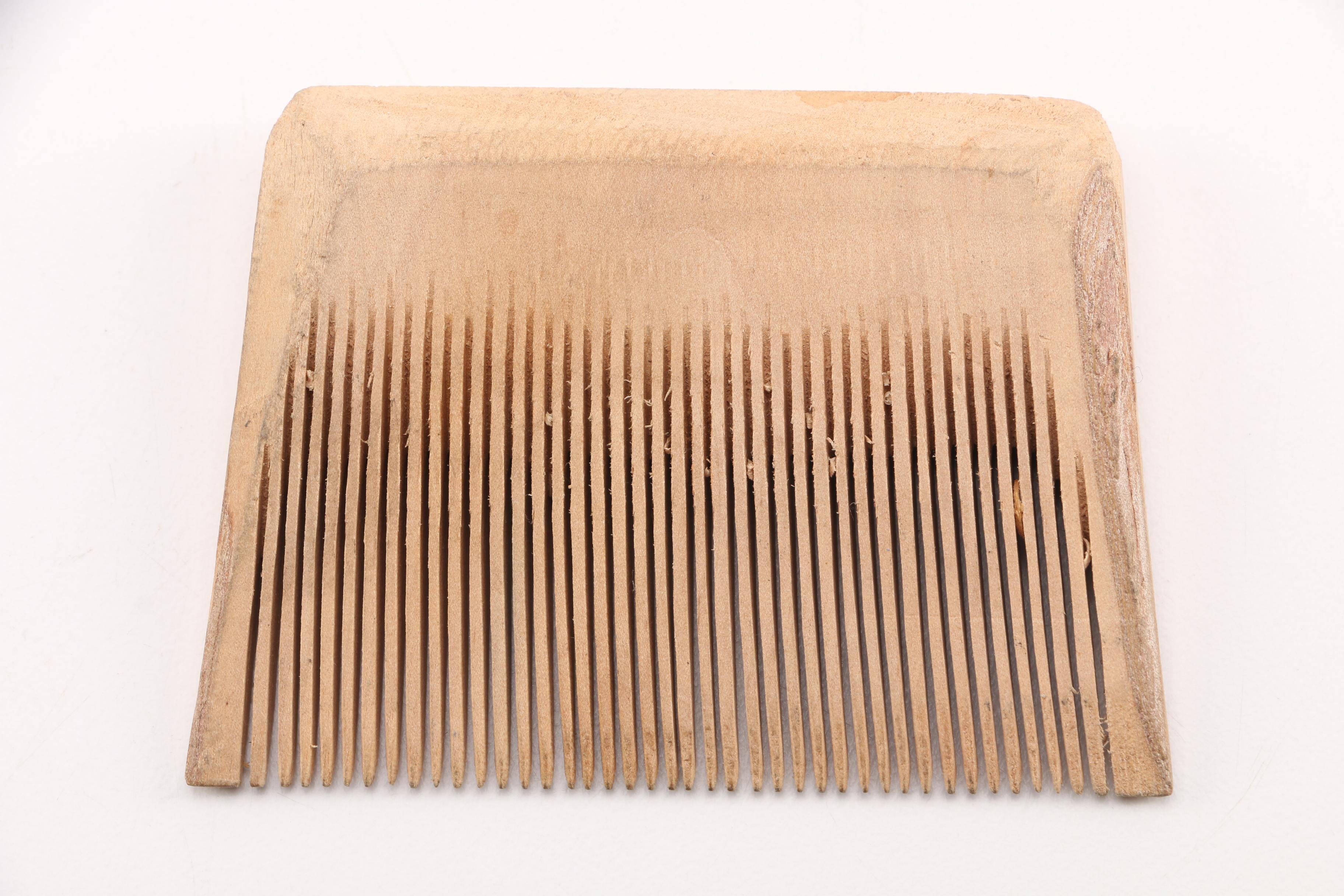 Carved Wood Lice Combs