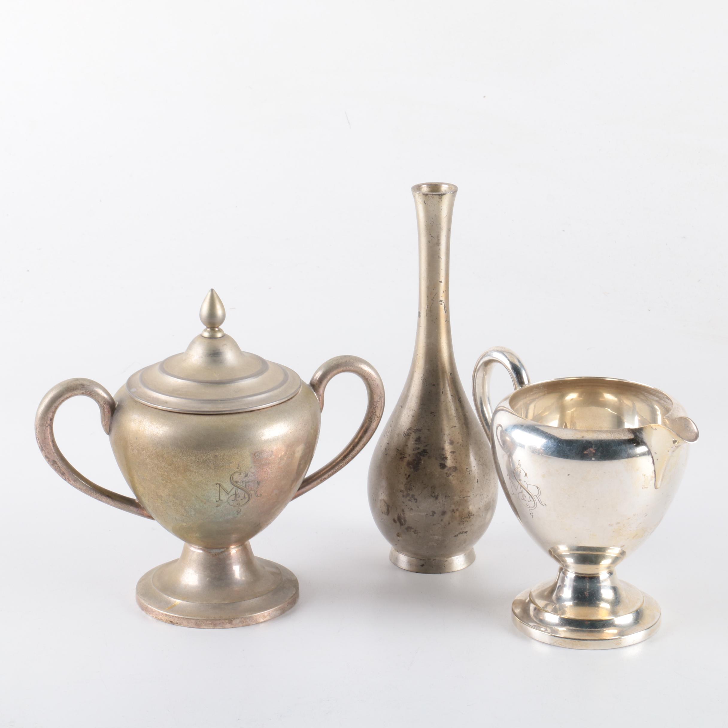 Sato Shoji Japanese Silver Plate Coffee and Tea Service