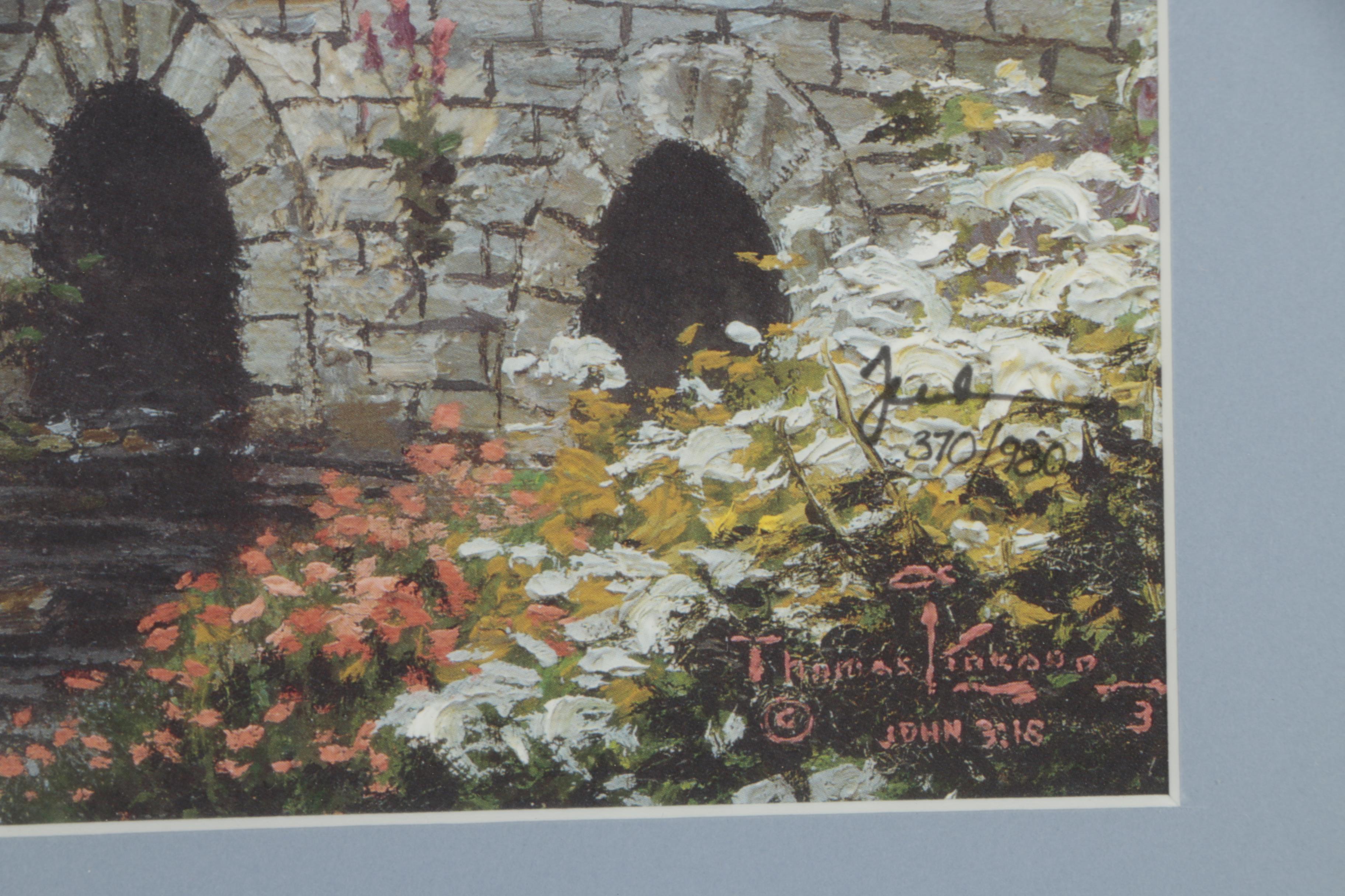 Limited Edition Offset Lithograph After Thomas Kinkade "The Miller's Cottage"