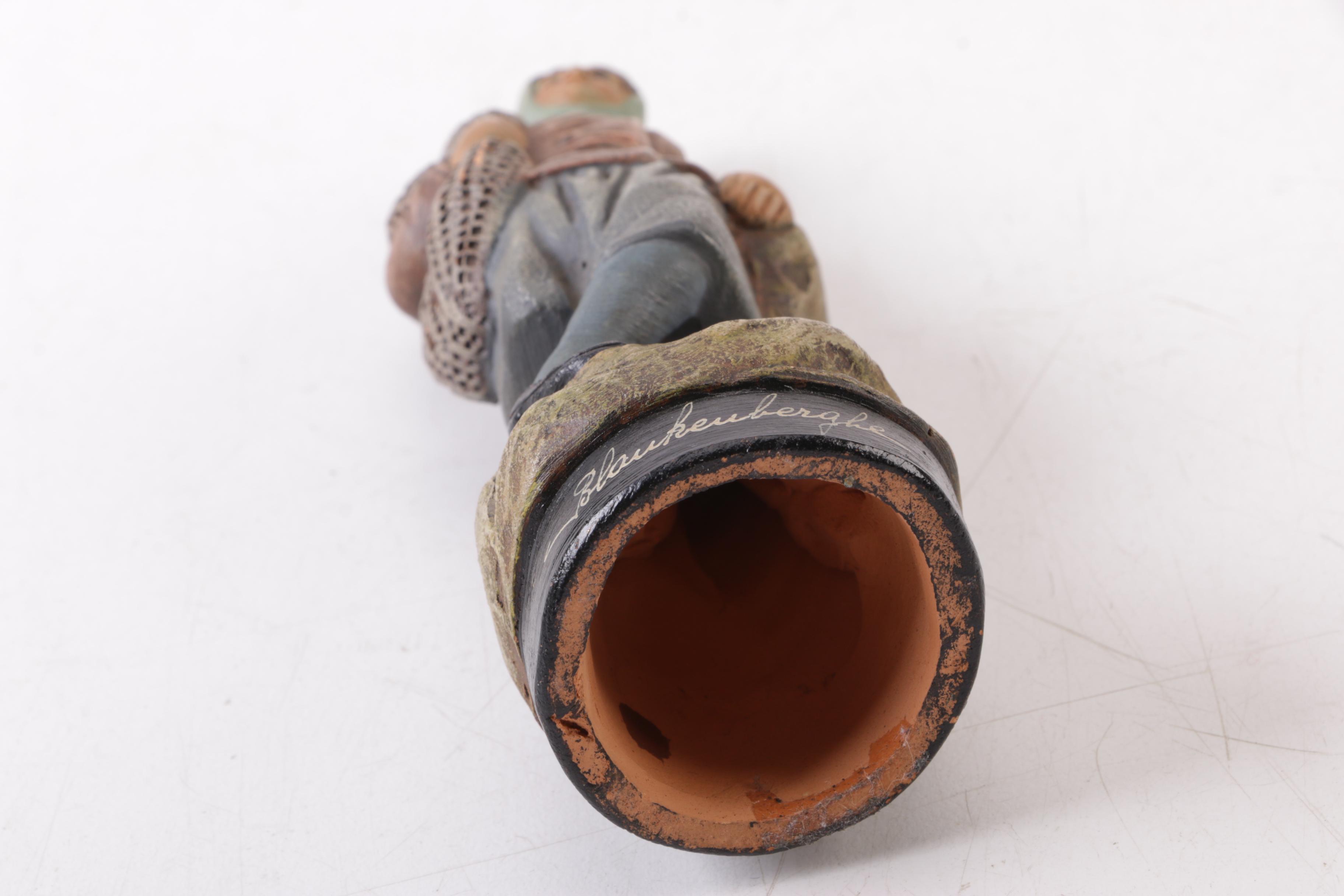 Vintage "Blaukeubergle" and Boy on Phone Figurines