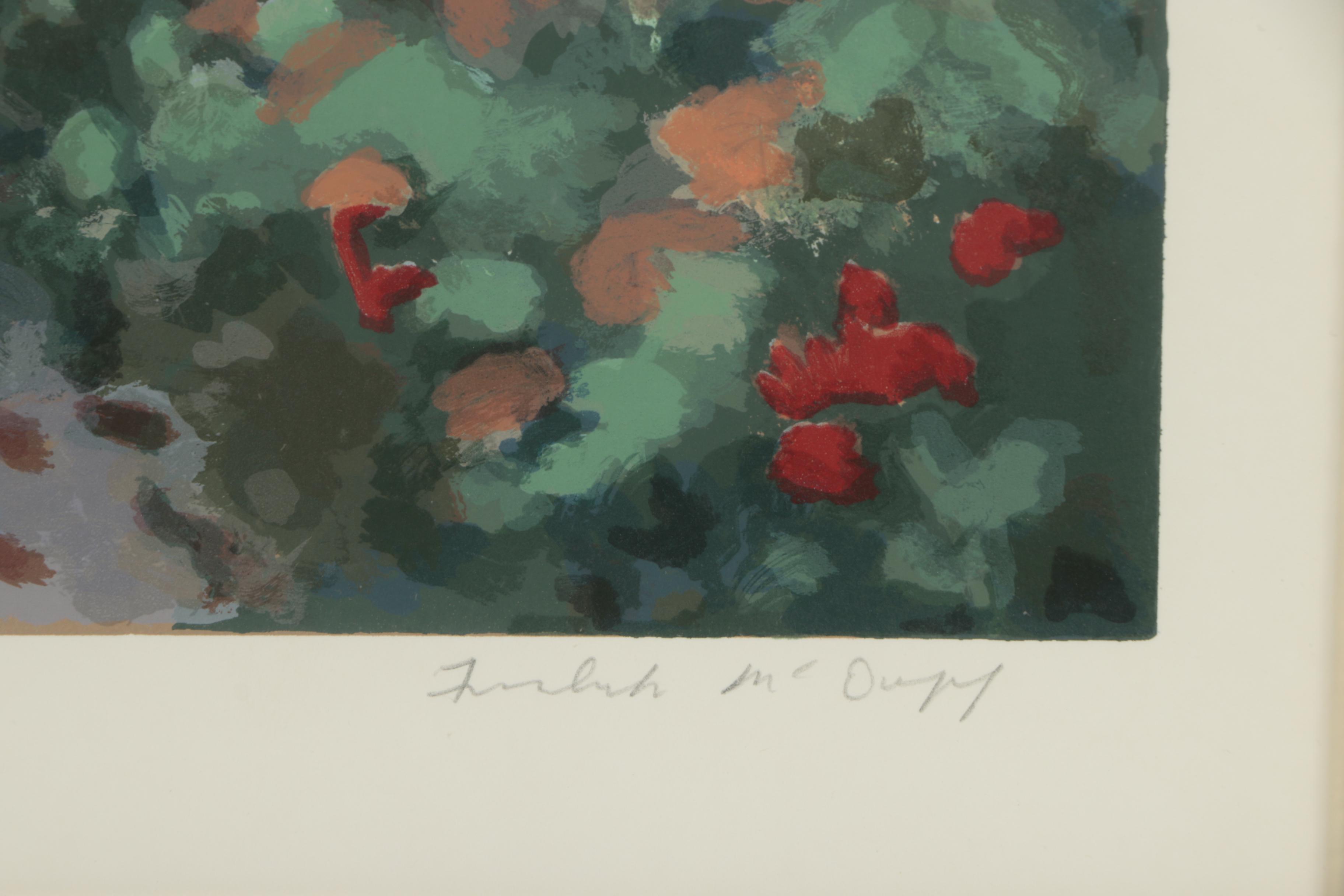 Frederick Hale McDuff Serigraph "Geraniums, Giverny"