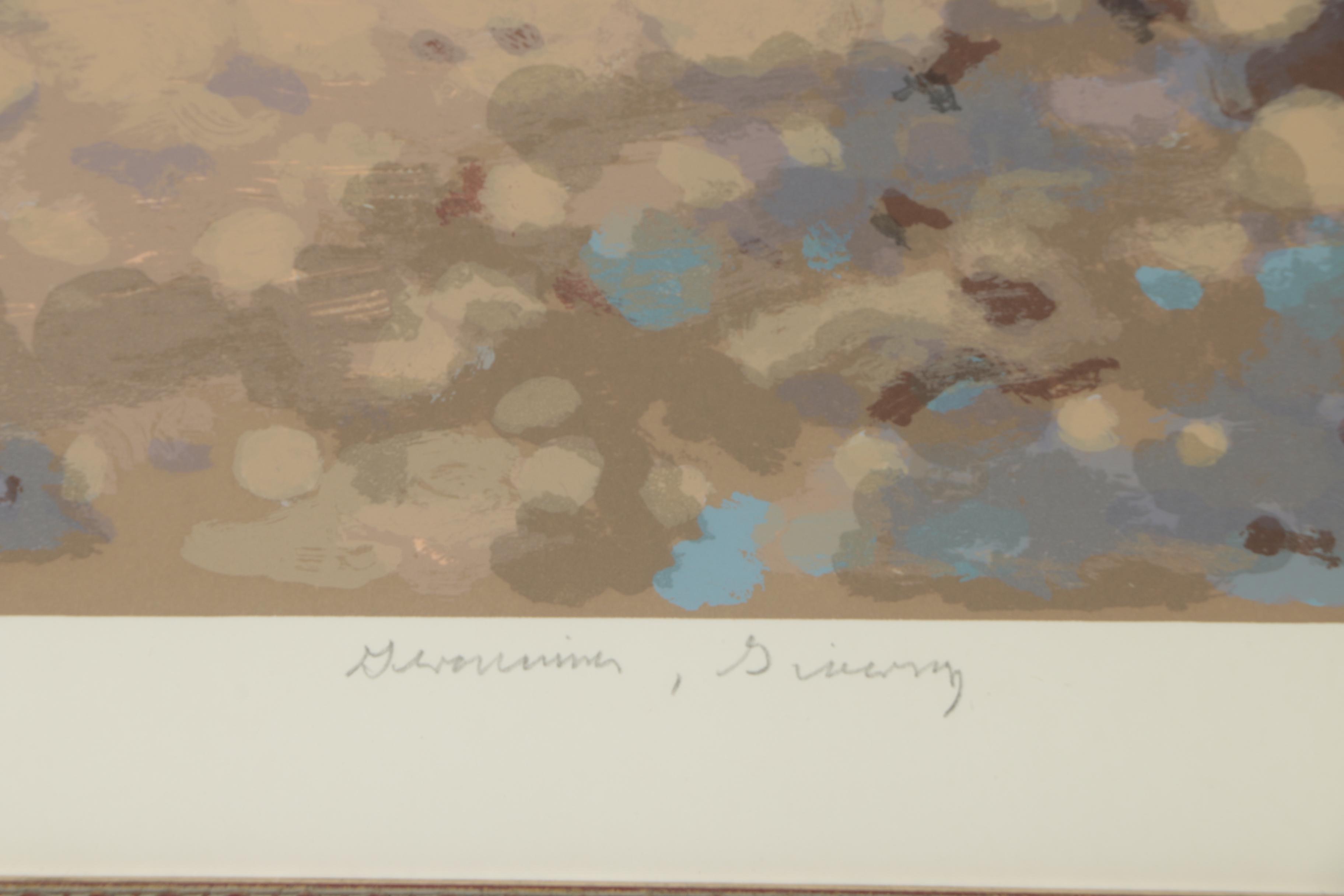 Frederick Hale McDuff Serigraph "Geraniums, Giverny"