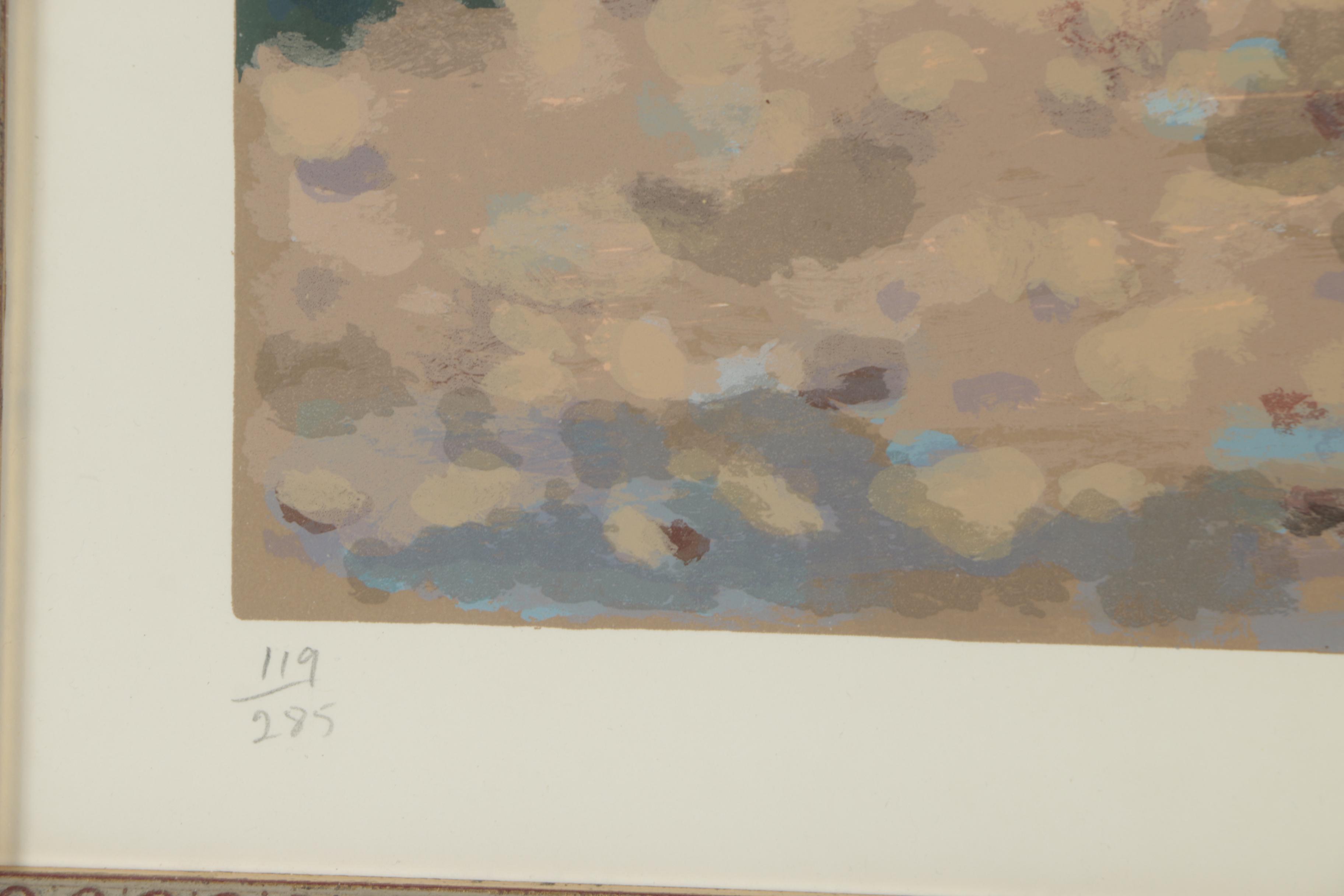 Frederick Hale McDuff Serigraph "Geraniums, Giverny"